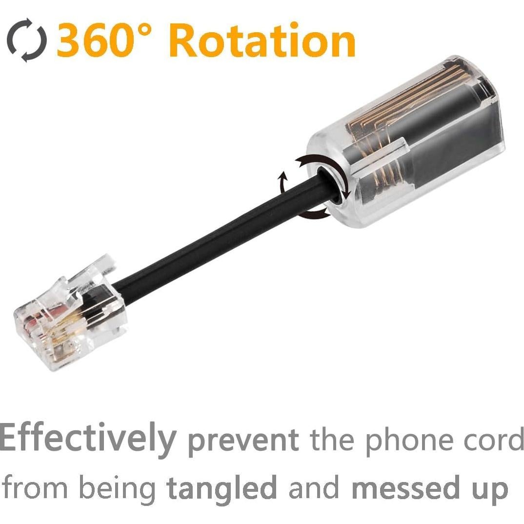 Desenredador de Cable de Teléfono Uvital Paquete de 10