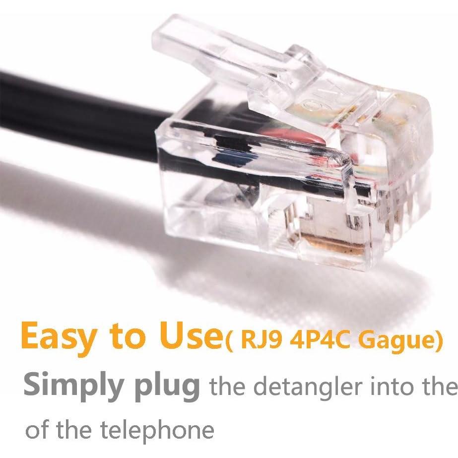 Desenredador de Cable de Teléfono Uvital Paquete de 10