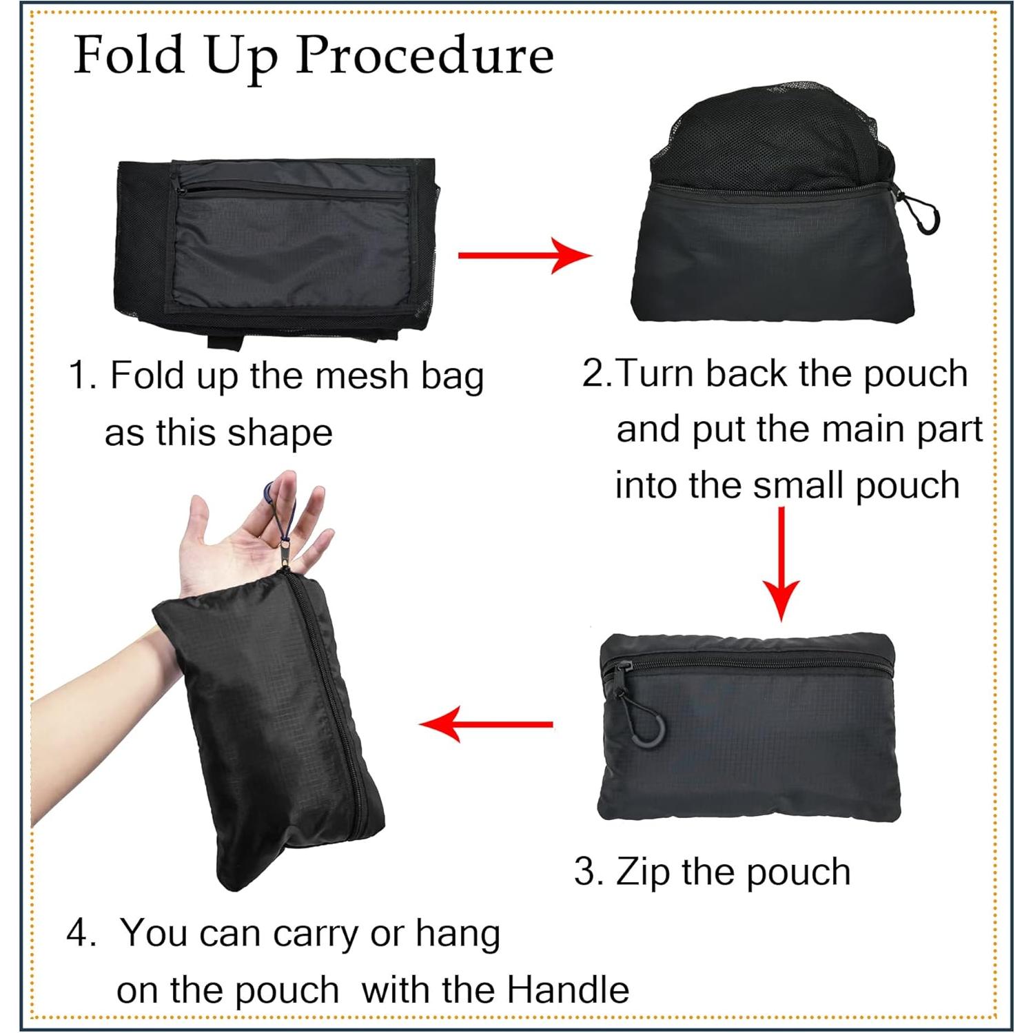 Bolsa de Malla Plegable Rudmox 61x89 cm para Deportes