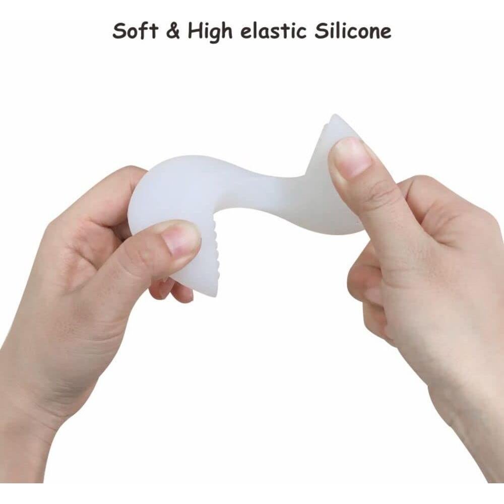 Guardia de Pinchazo de Puerta Roeoi 2 Paquetes Silicona Blanca