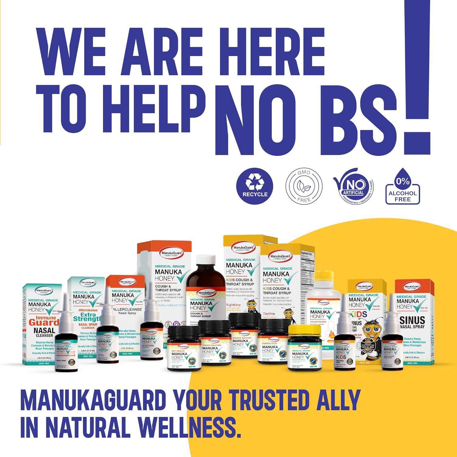 Jarabe para la tos ManukaGuard Miel de Manuka MGO 600 - 118 ml