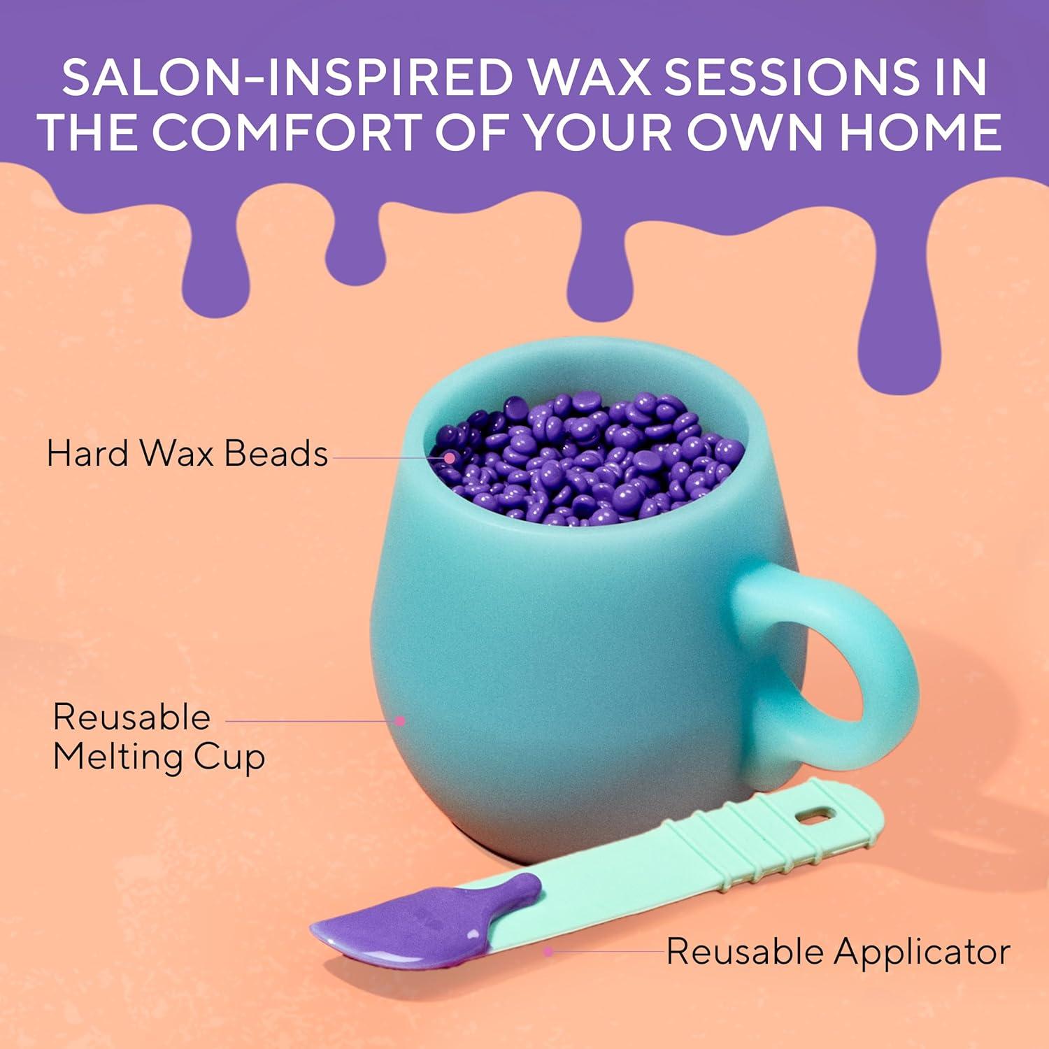 Kit de Cera Dura Sliick en Casa - Aroma Acai Berry, 255g