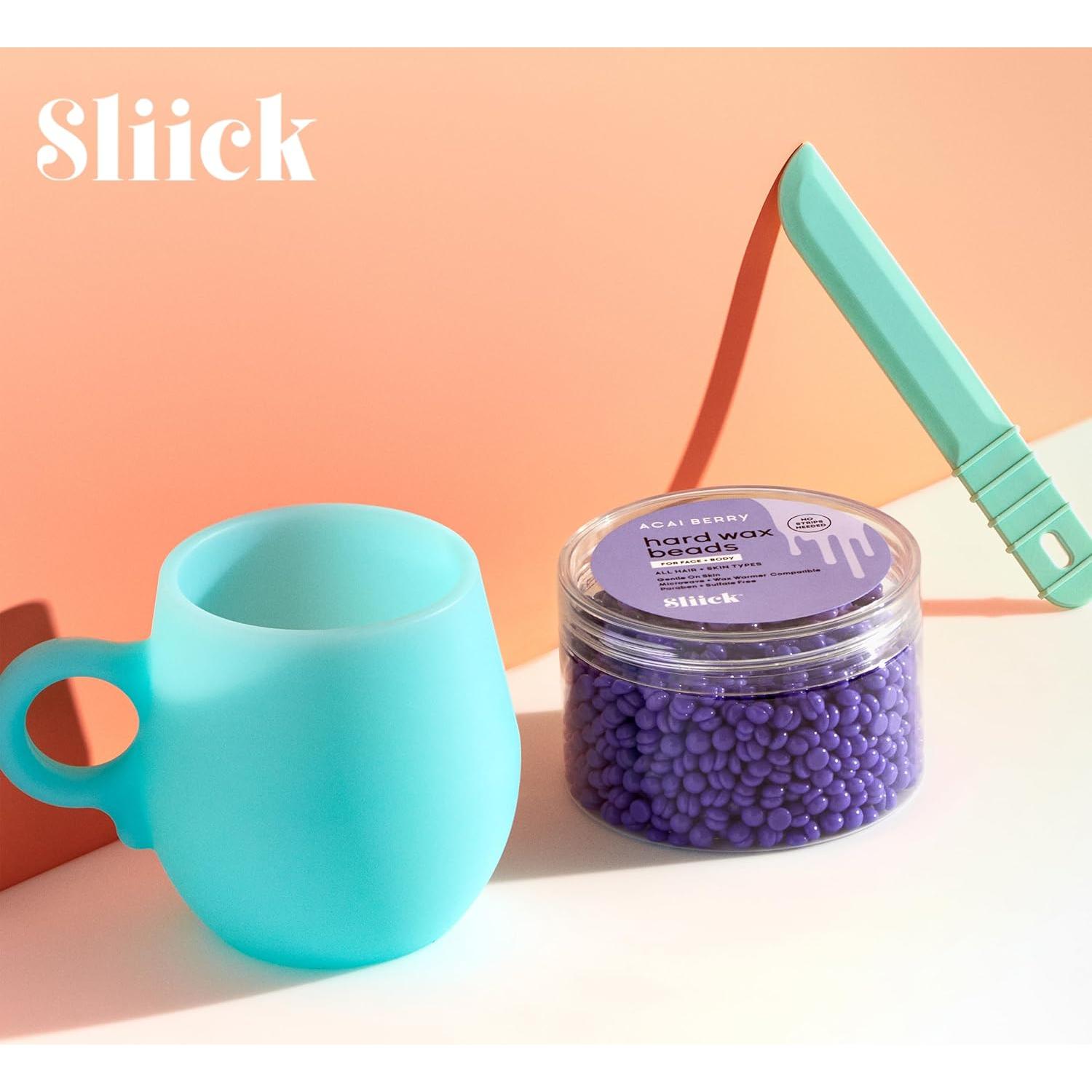 Kit de Cera Dura Sliick en Casa - Aroma Acai Berry, 255g