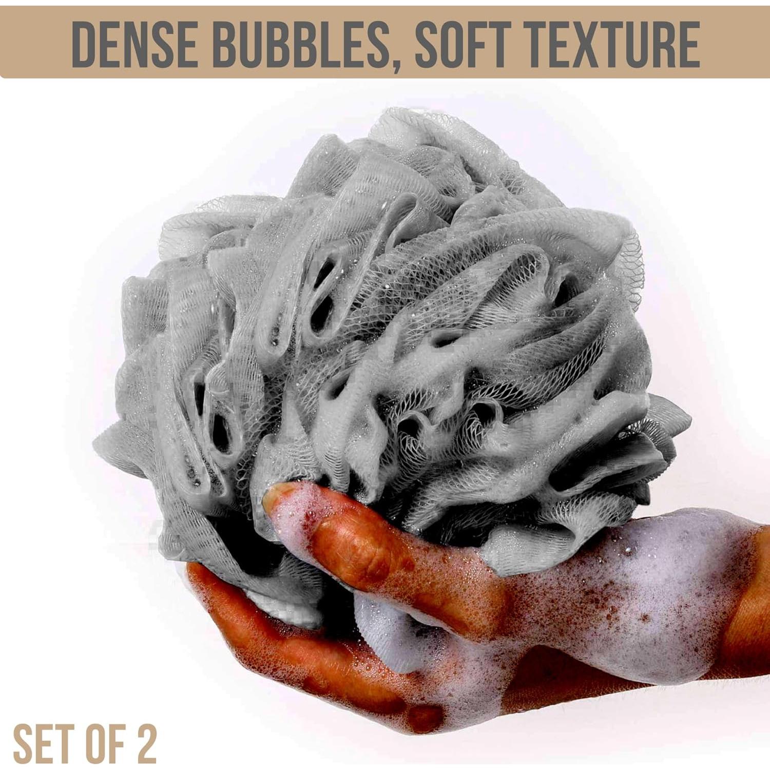 Set de Cepillo de Masaje Seco y 2 Luffas BLKSMITH para Hombres