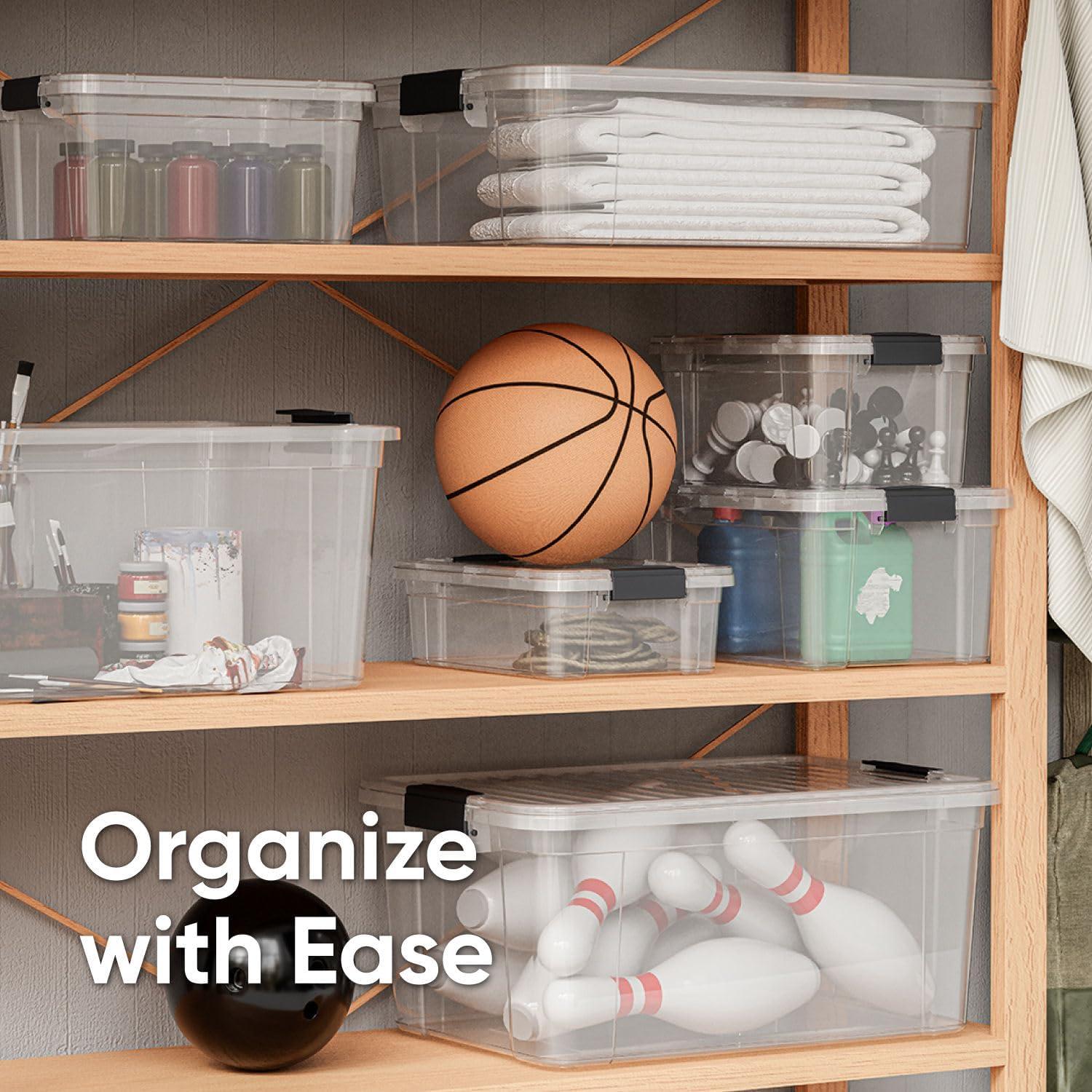 Caja de Almacenamiento Superio 2 Qt Transparente Apilable