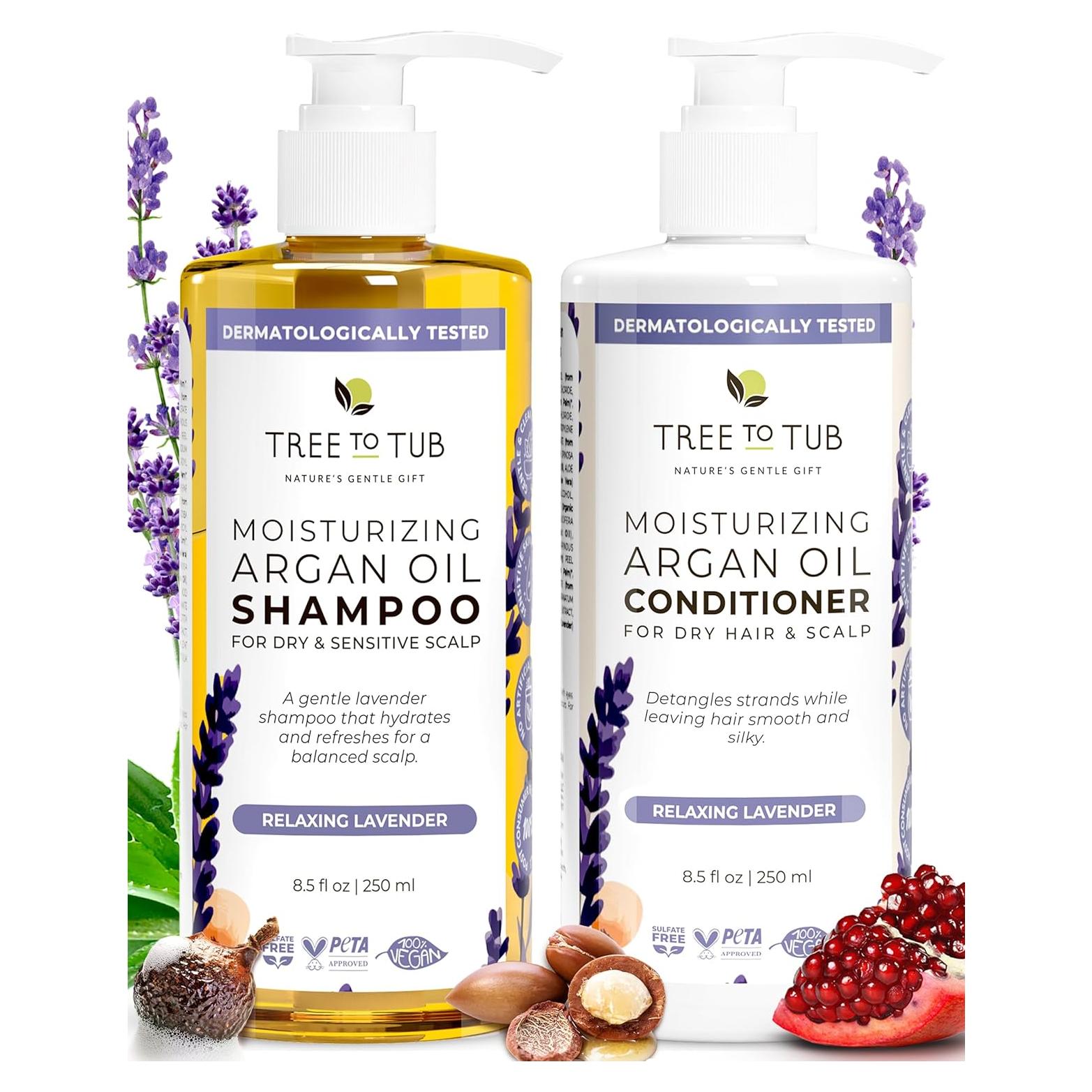 Champú y Acondicionador Tree to Tub Aceite de Argán 250ml x2