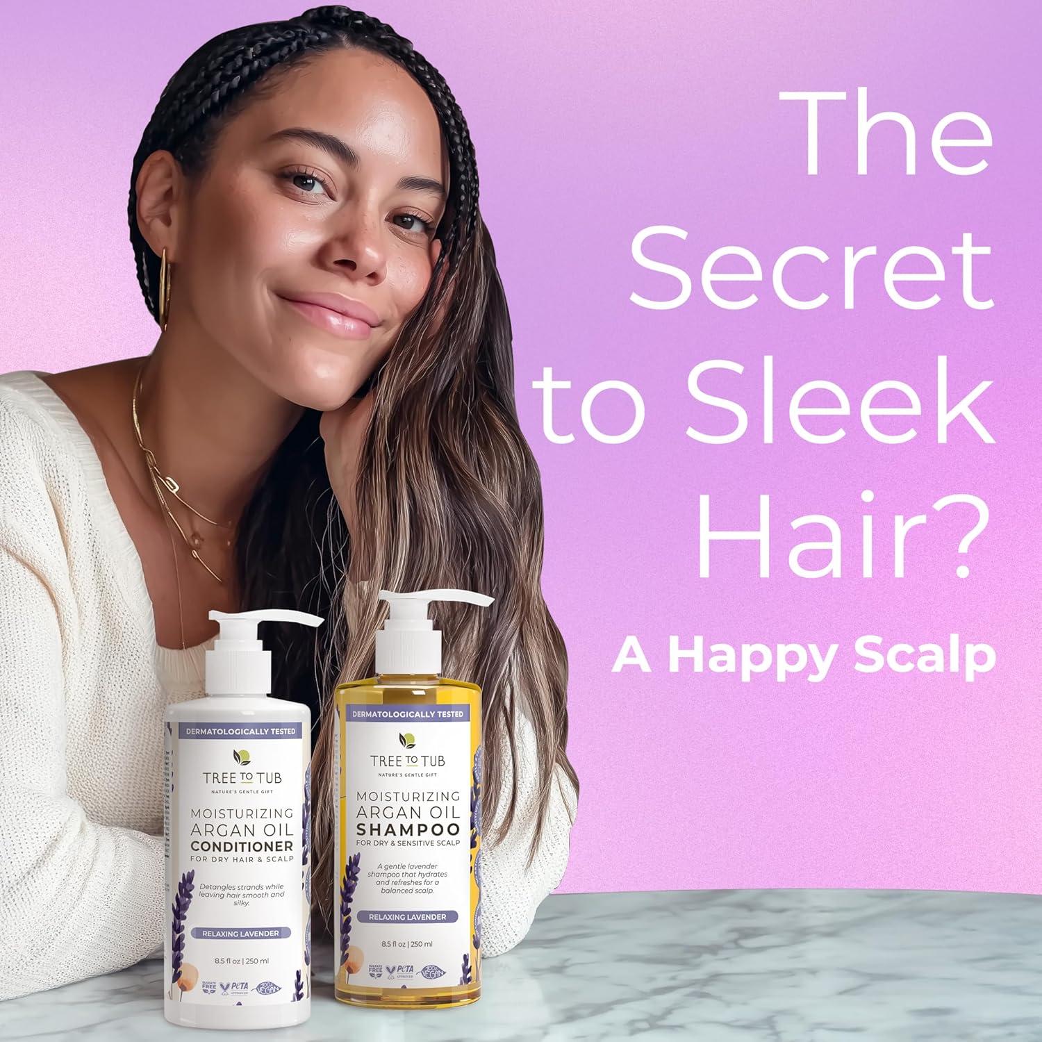 Champú y Acondicionador Tree to Tub Aceite de Argán 250ml x2