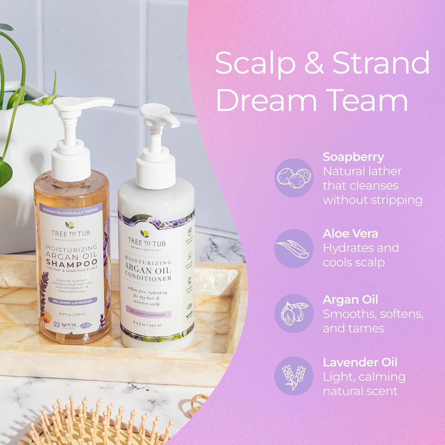 Champú y Acondicionador Tree to Tub Aceite de Argán 250ml x2