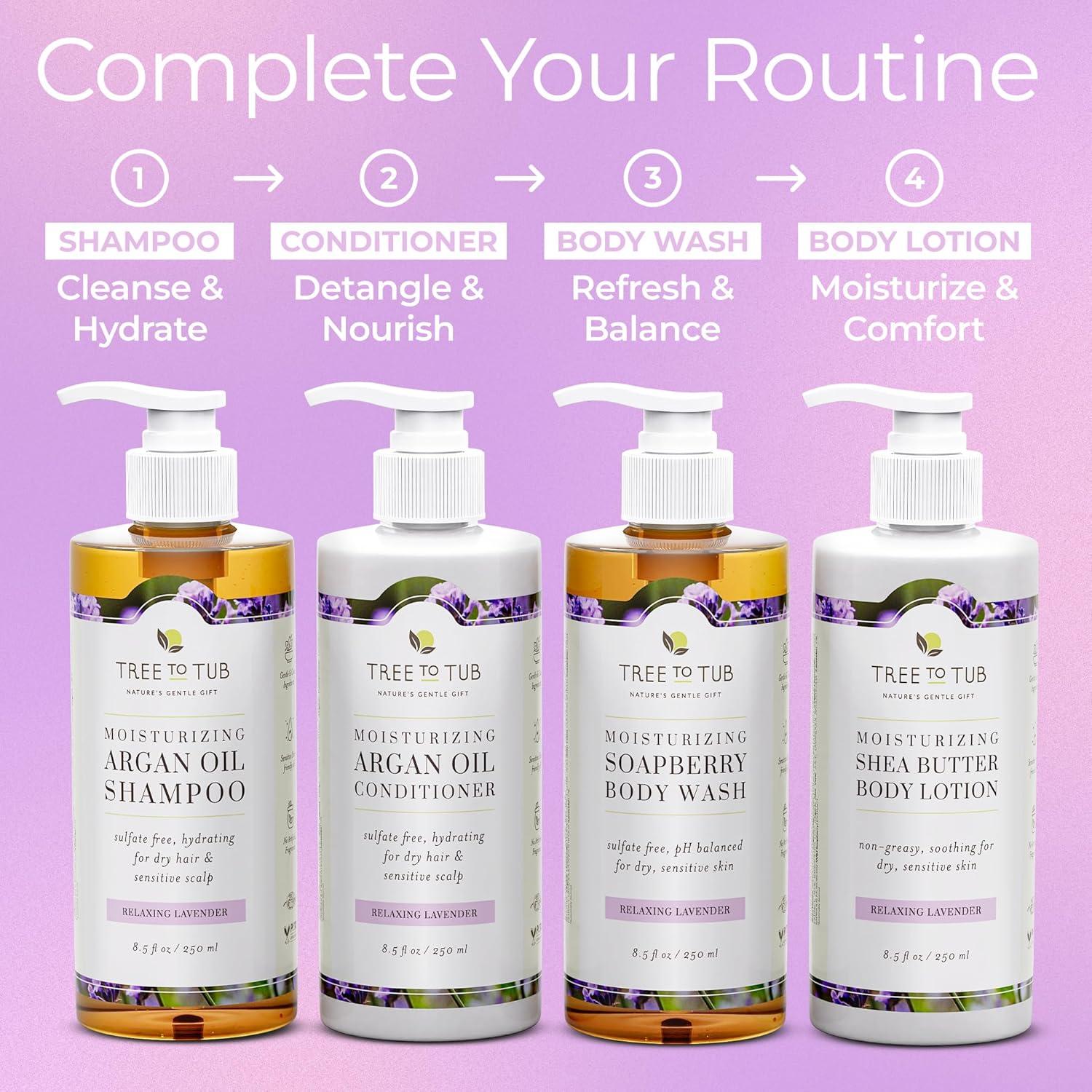 Champú y Acondicionador Tree to Tub Aceite de Argán 250ml x2