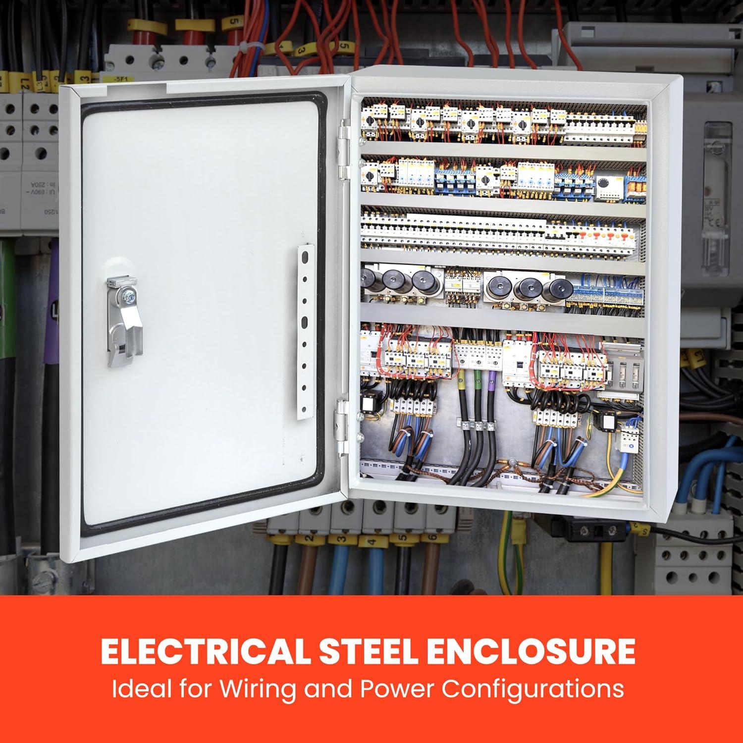 Caja Eléctrica de Acero QLYYOPSK 30.48x25.4 cm IP66