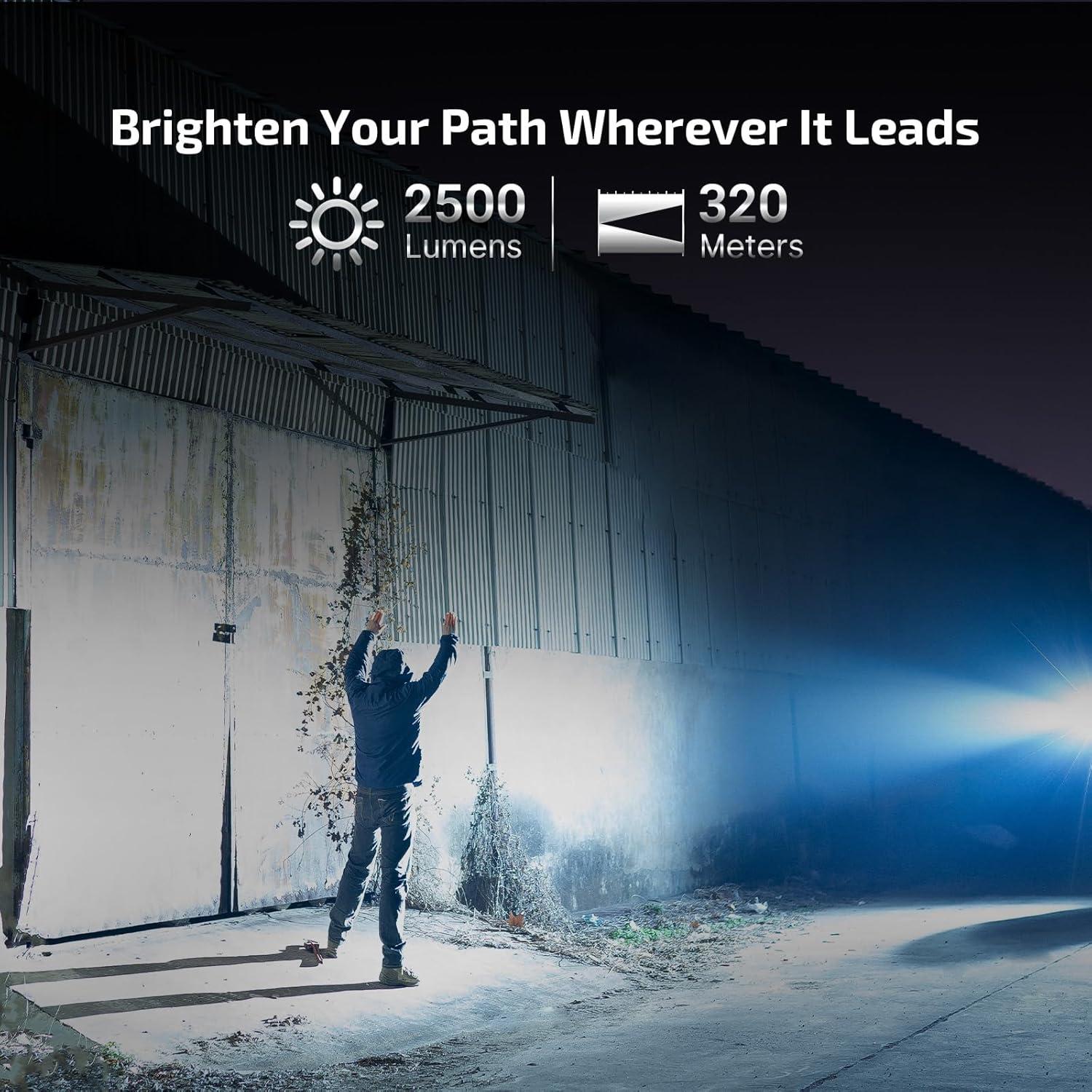 Linterna Táctica OLIGHT Warrior Ultra 2500 Lúmenes Verde Oliva