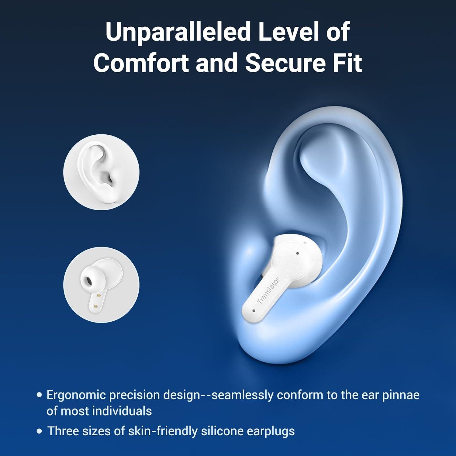 Auriculares Traductores AI M3 ANFIER - Traducción 144 Idiomas