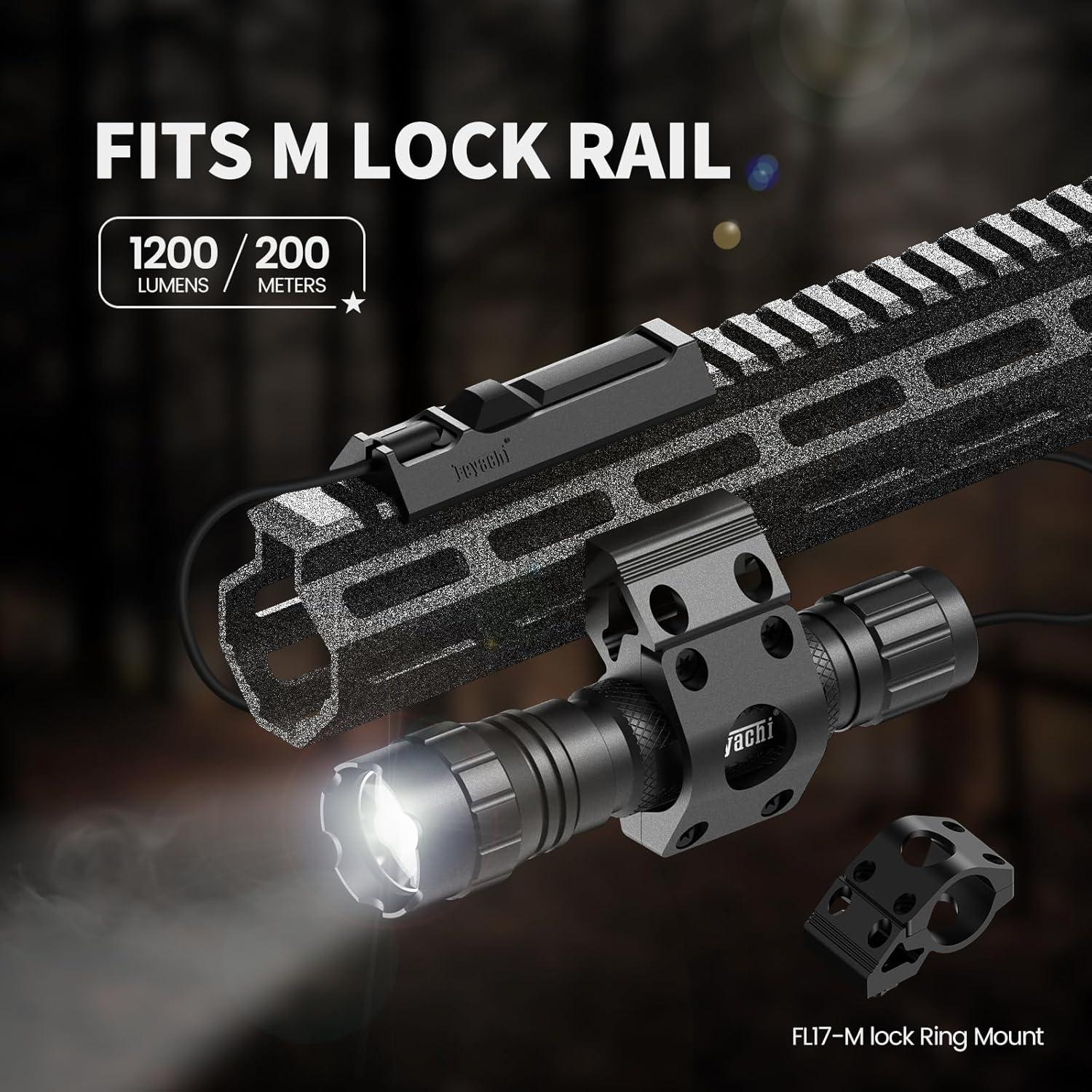 Linterna Táctica Feyachi FL17 1200 Lúmenes Resistente al Agua