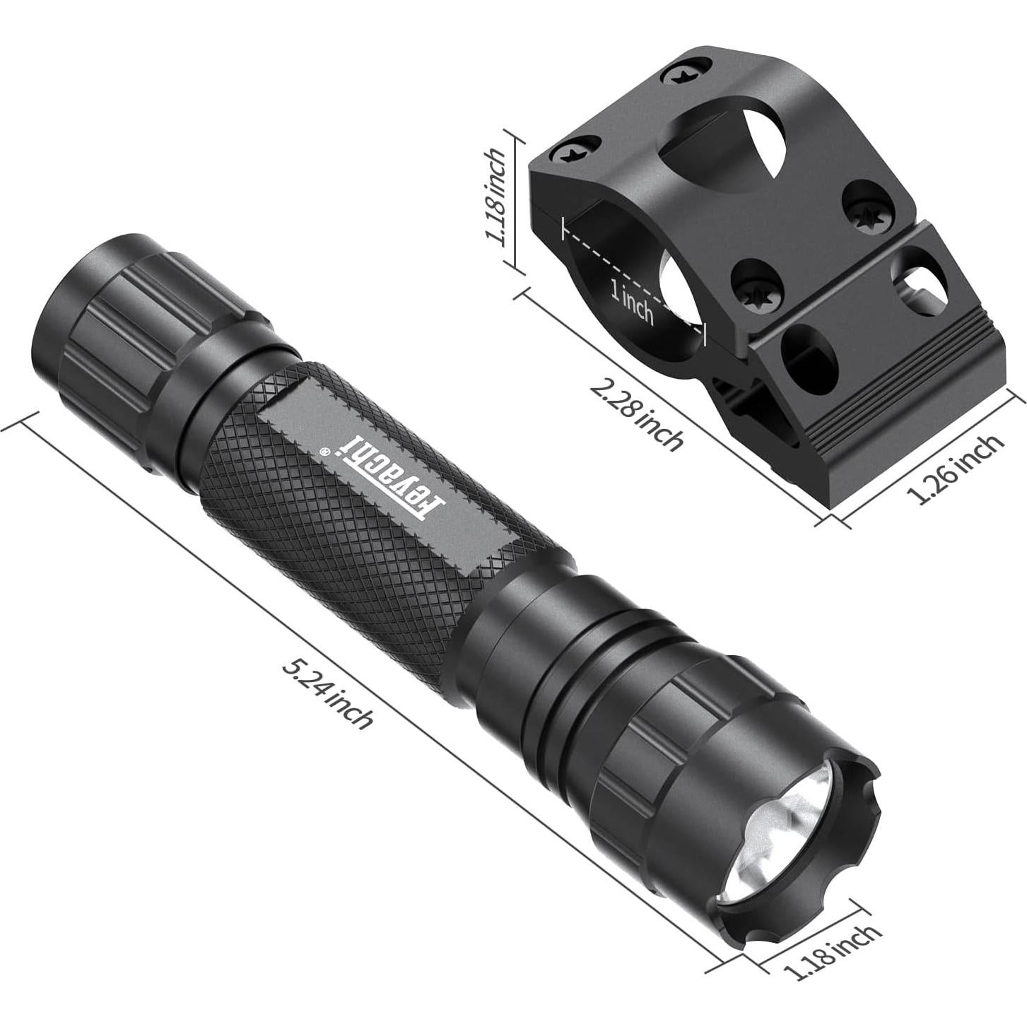 Linterna Táctica Feyachi FL17 1200 Lúmenes Resistente al Agua