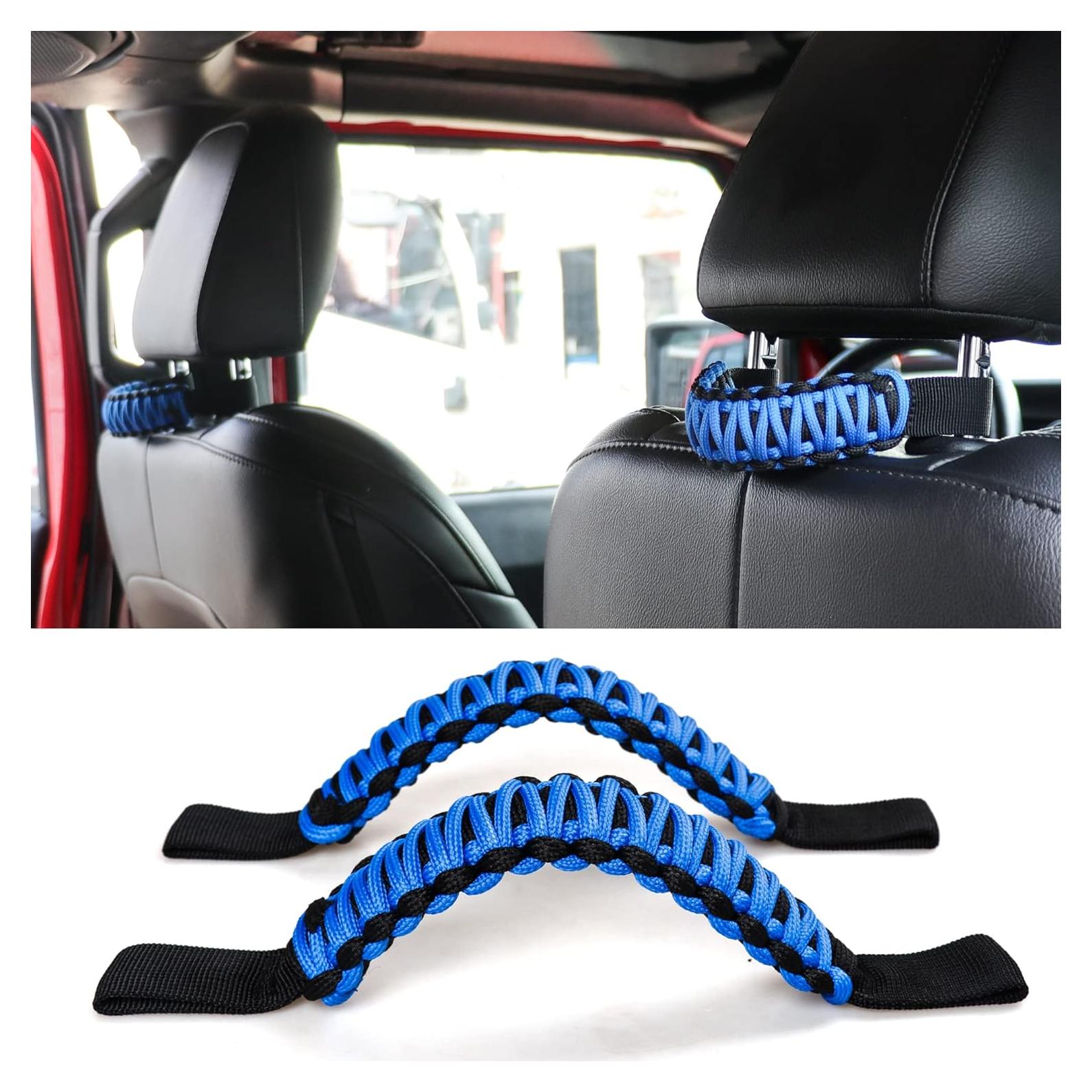 Asas de Agarre RERPRO para Reposacabezas de Paracord - 2 Piezas Azul