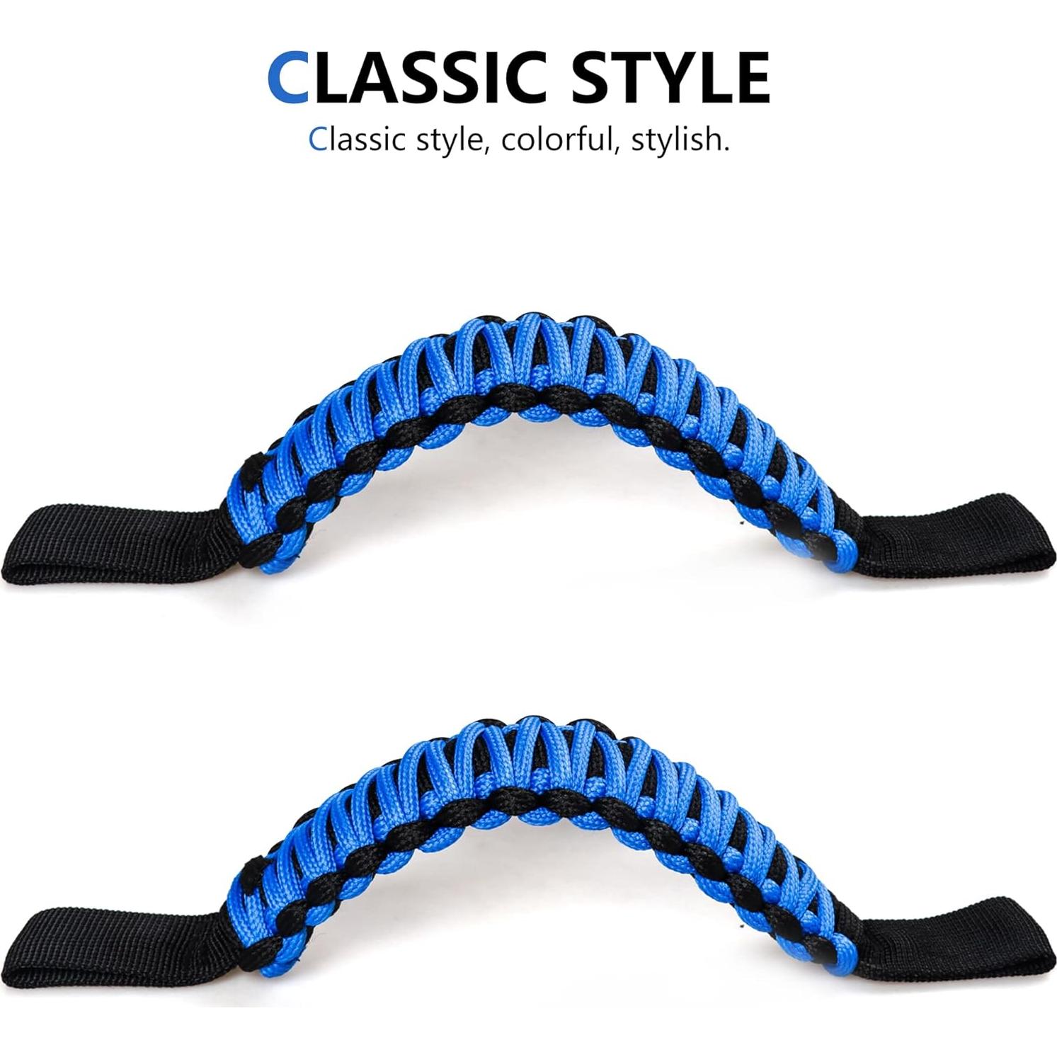 Asas de Agarre RERPRO para Reposacabezas de Paracord - 2 Piezas Azul
