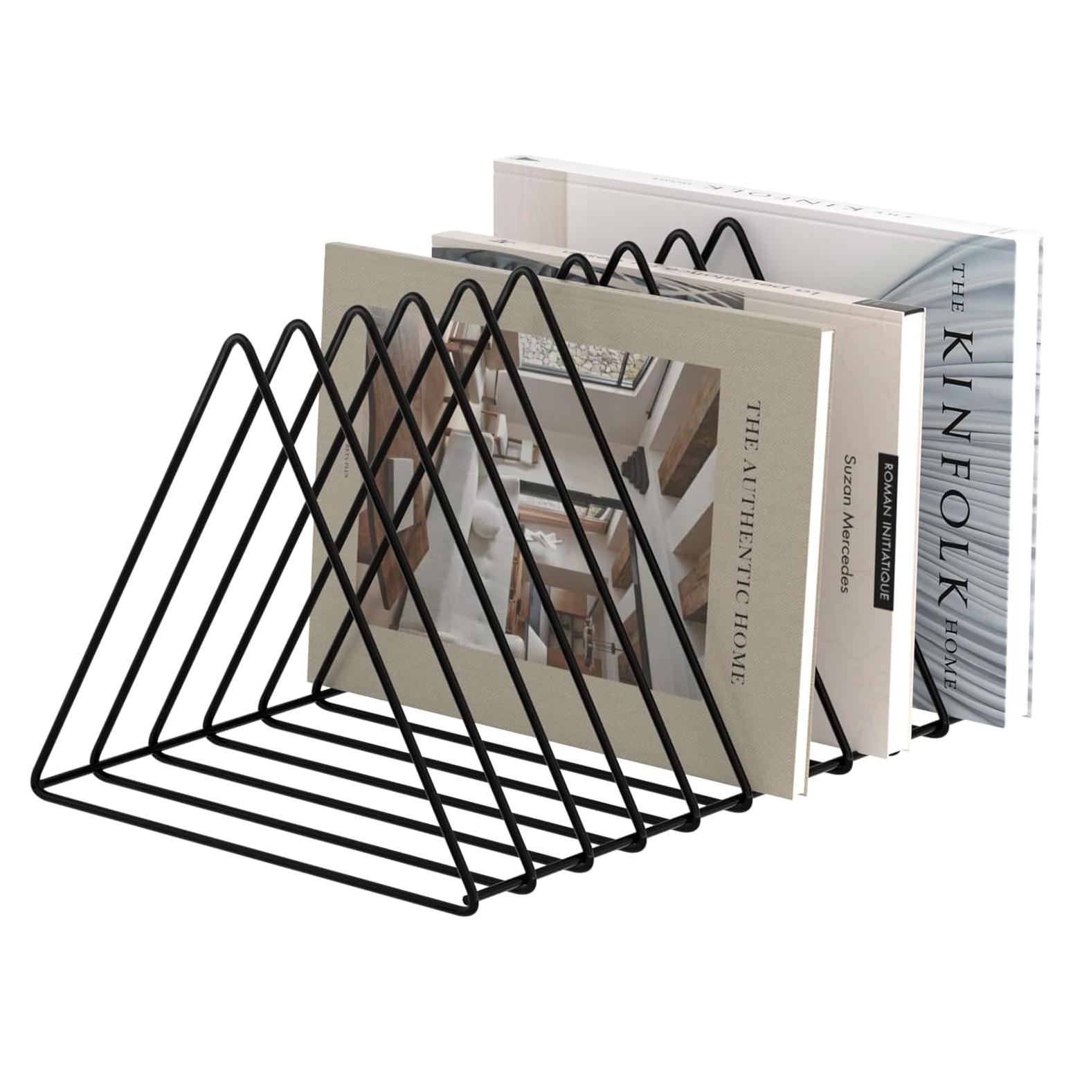 Organizador de Escritorio Triangular Urban Deco - Metal Negro 10 Secciones