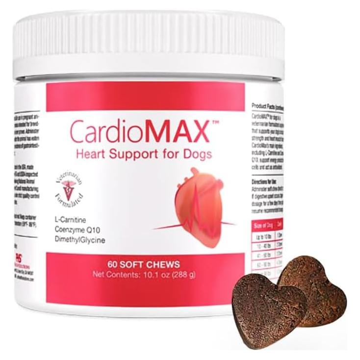 Suplemento CardioMax para Perros - 60 Masticables Blandos