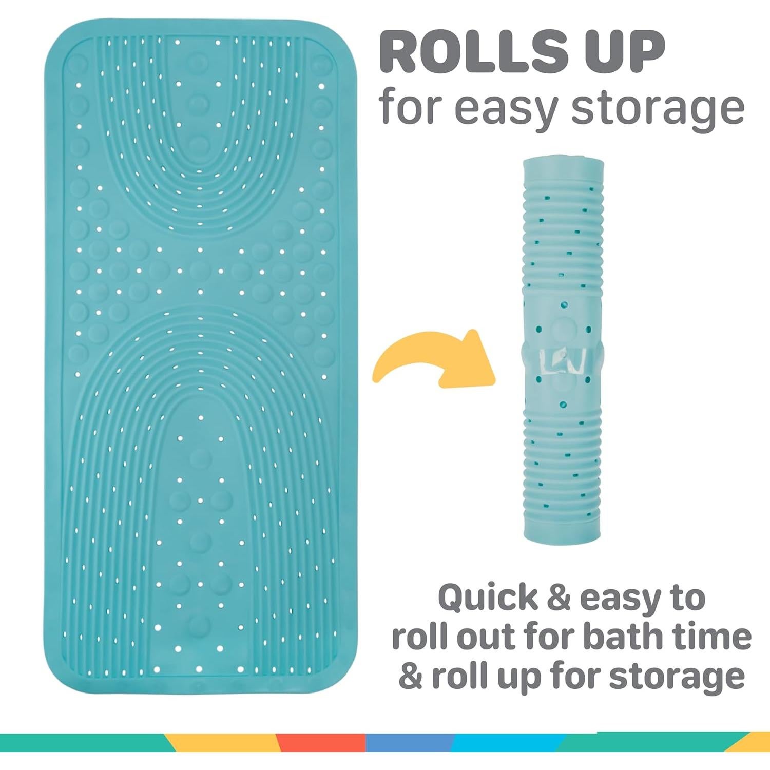 Alfombrilla de baño acolchada Nuby Aqua antideslizante 91x43cm