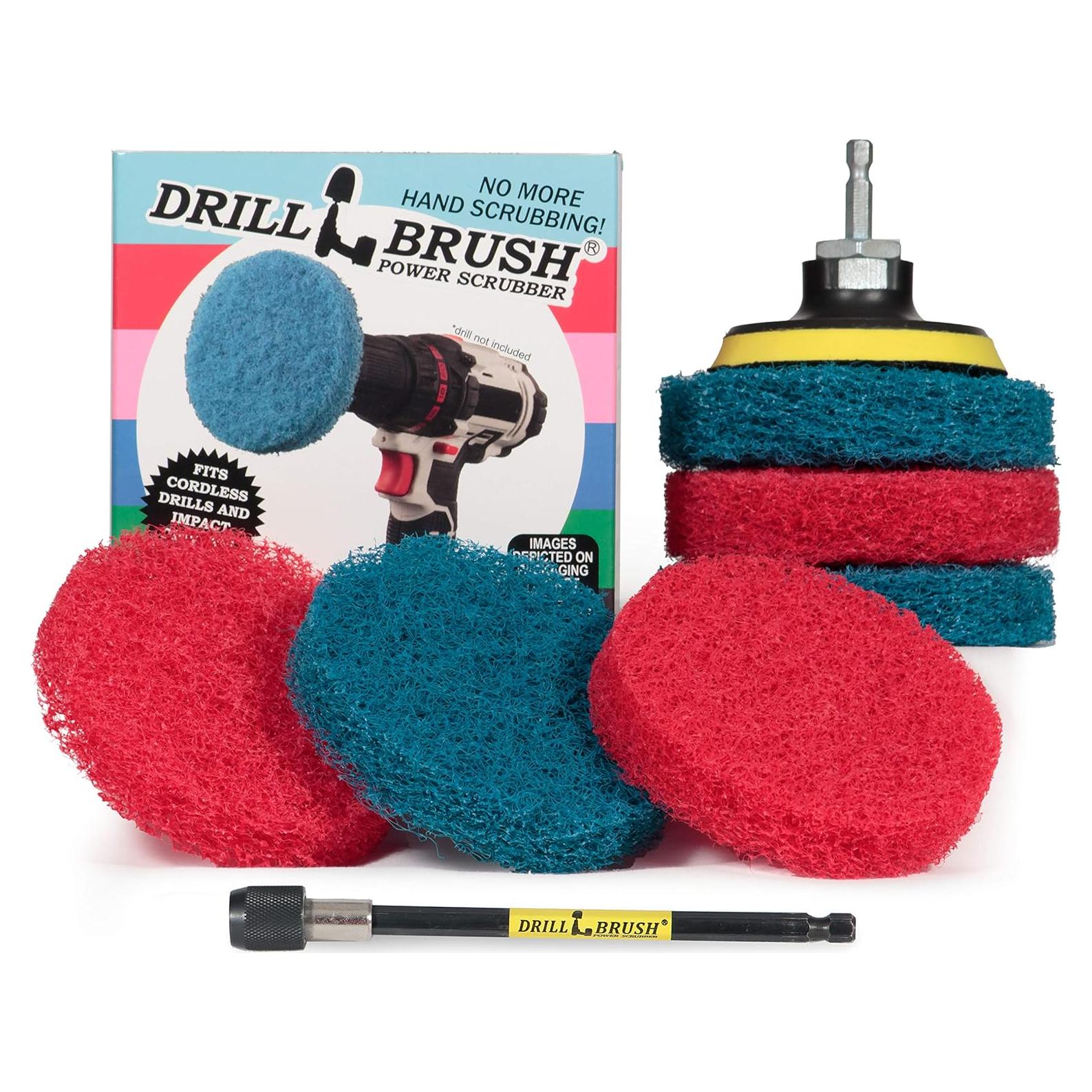Juego de Almohadillas de Fregado para Taladro Drillbrush