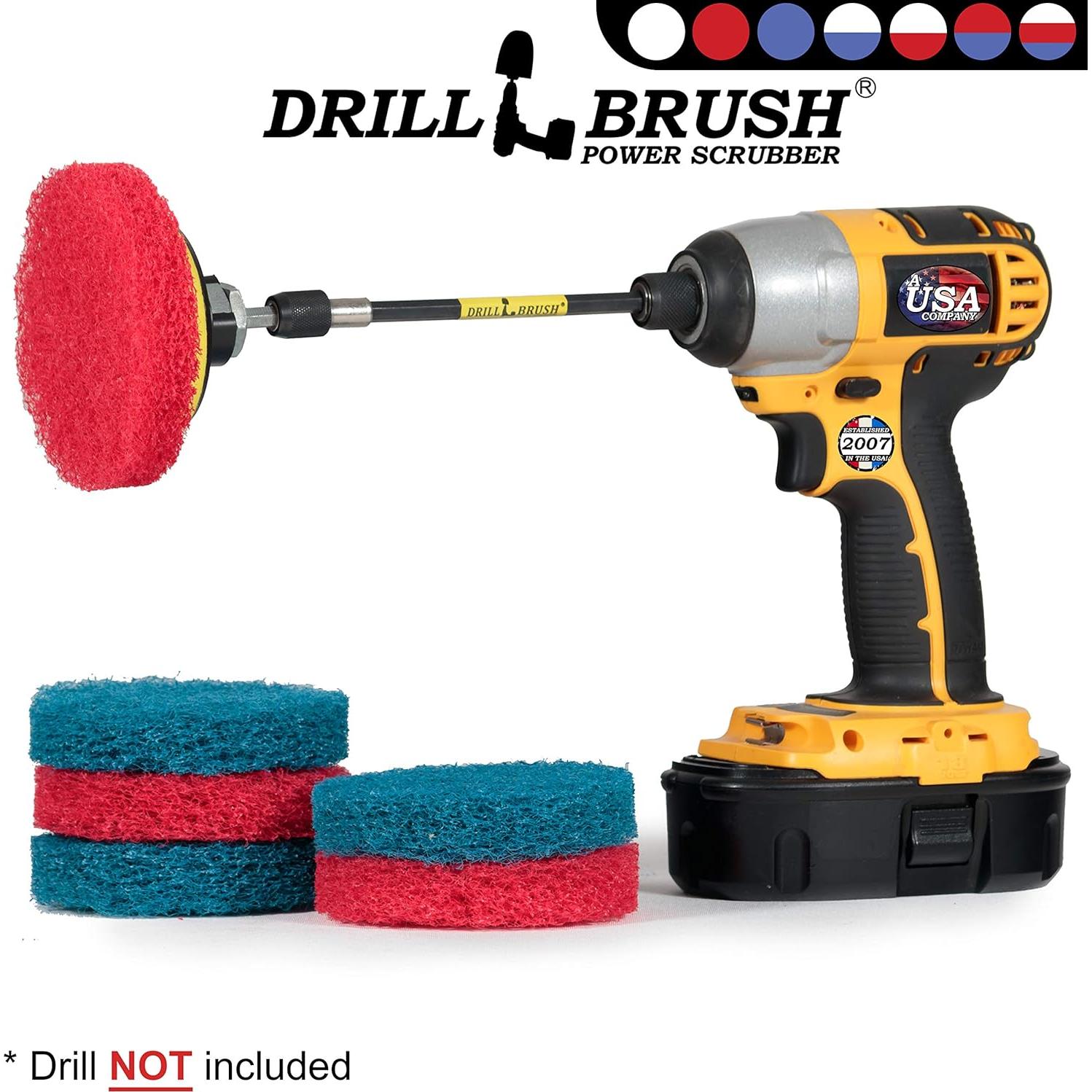 Juego de Almohadillas de Fregado para Taladro Drillbrush