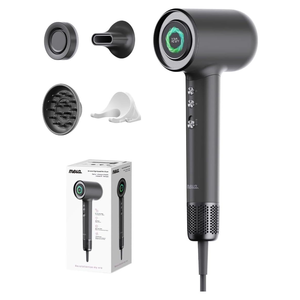 Secador de Pelo Bi-Iónico Mera PRO 1.94kg con Difusor y Aromaterapia