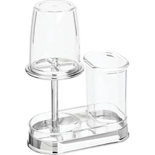 Soporte de Cepillos y Pasta de Dientes mDesign Transparente
