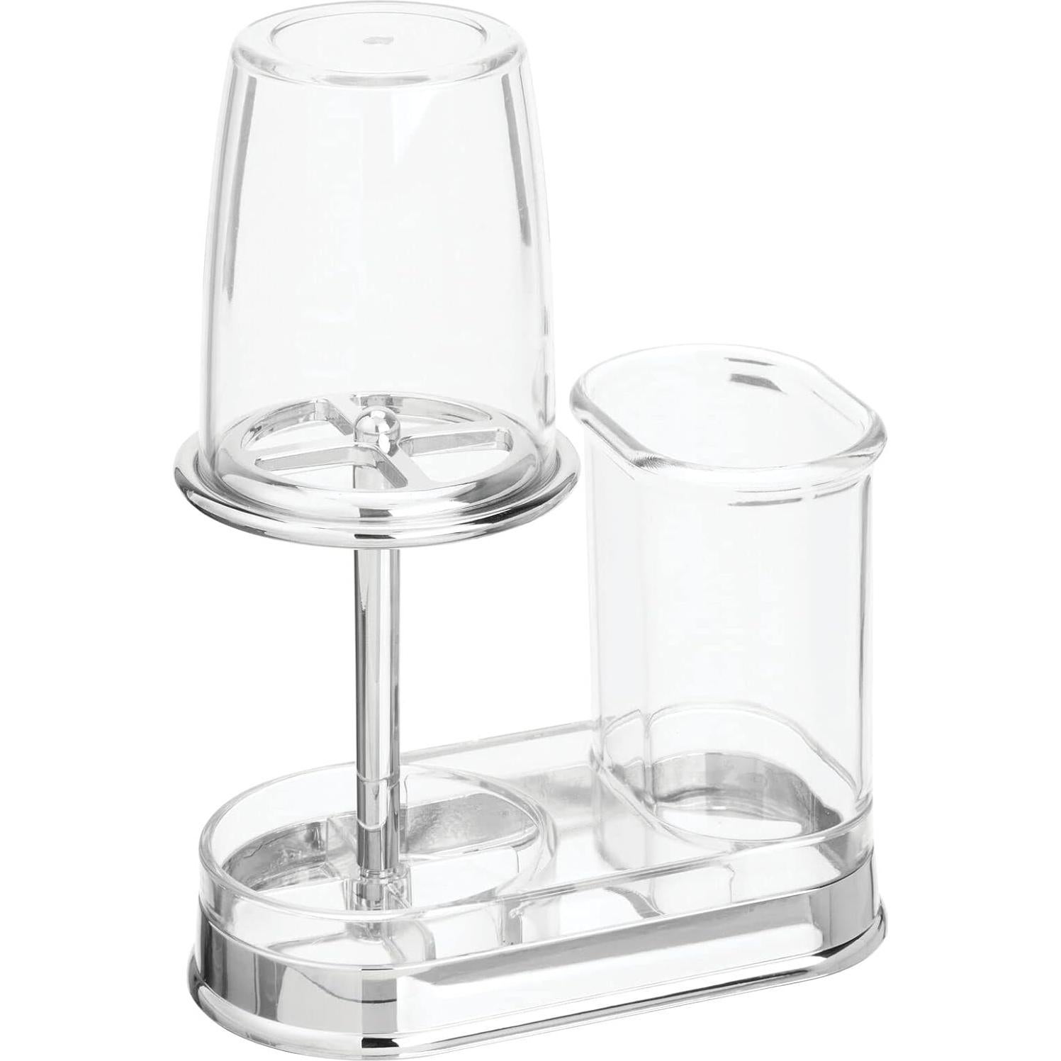 Soporte de Cepillos y Pasta de Dientes mDesign Transparente