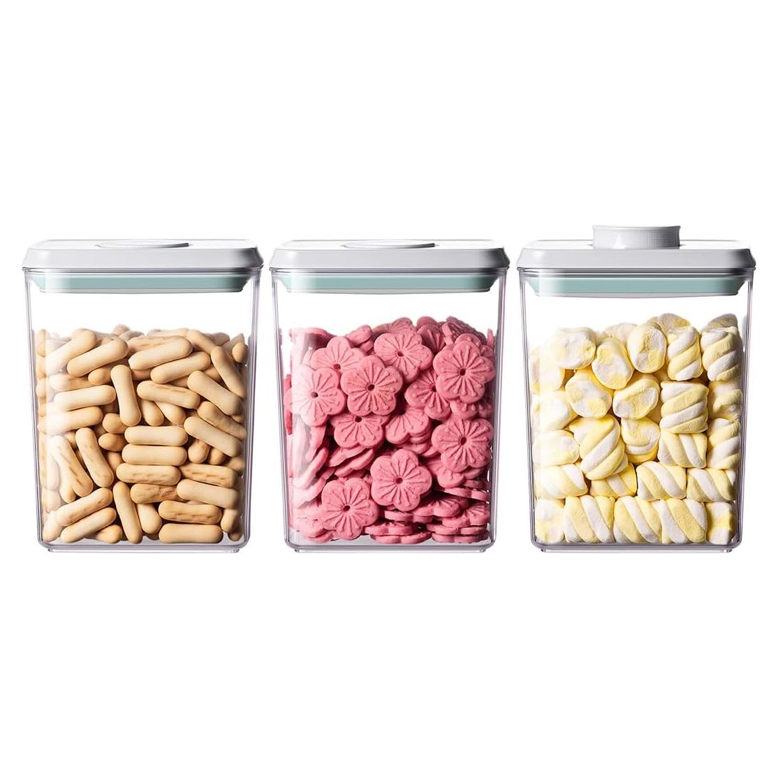 Contenedores de Almacenamiento Herméticos EQI 3 Pcs 3.7L