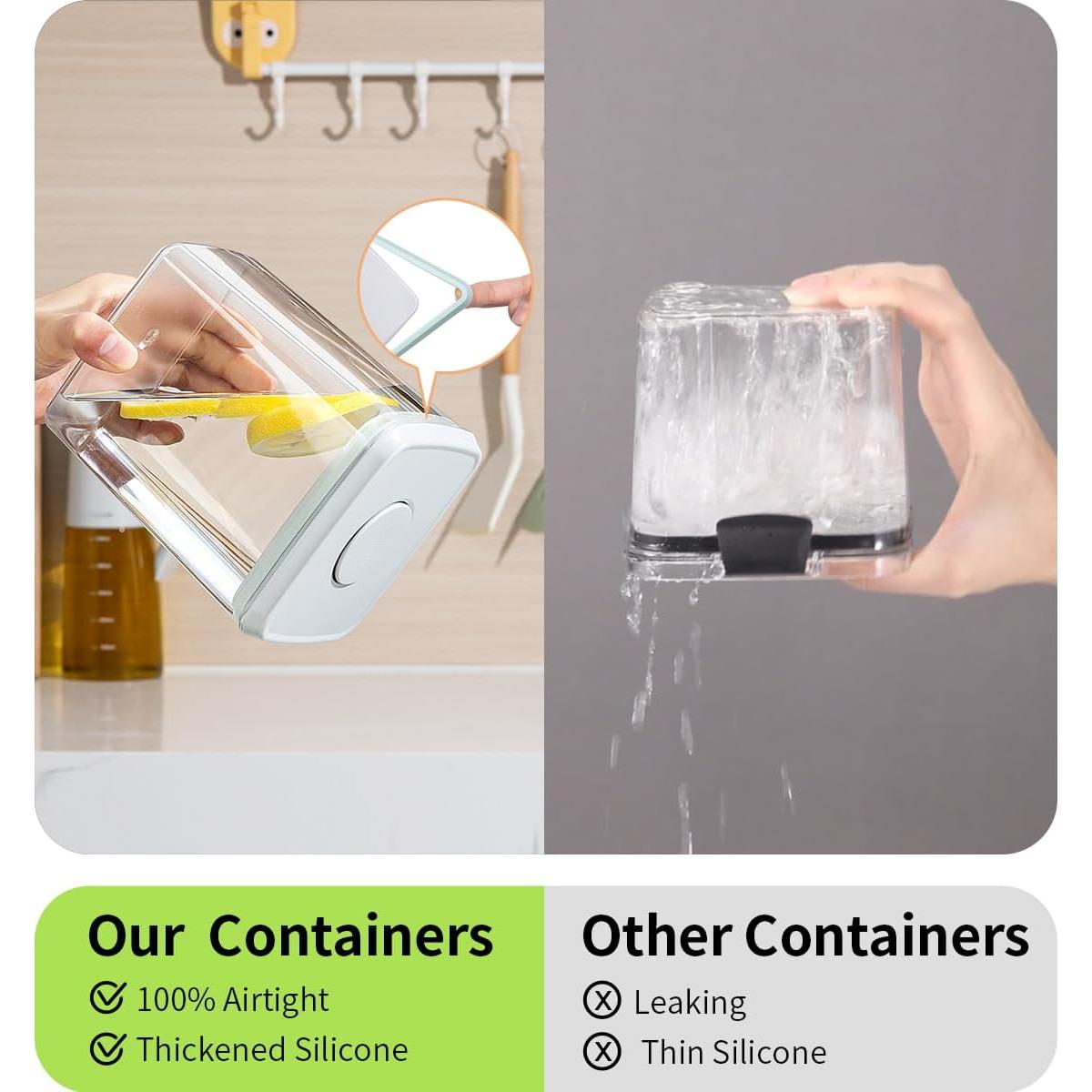 Contenedores de Almacenamiento Herméticos EQI 3 Pcs 3.7L