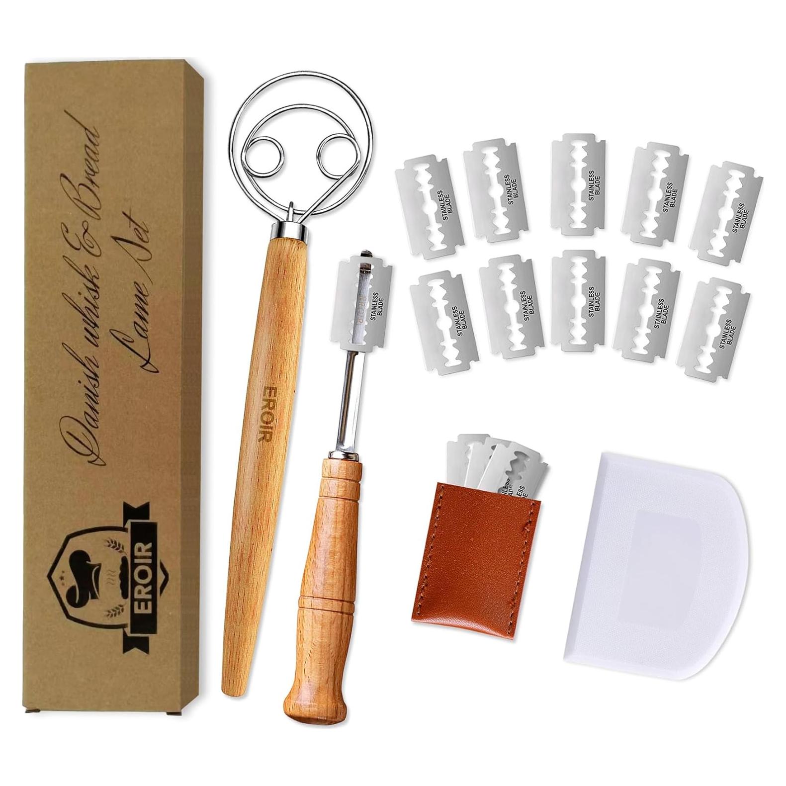 Batidor de Masa Danés EROIR 33 cm + Cuchilla 10 Cuchillas