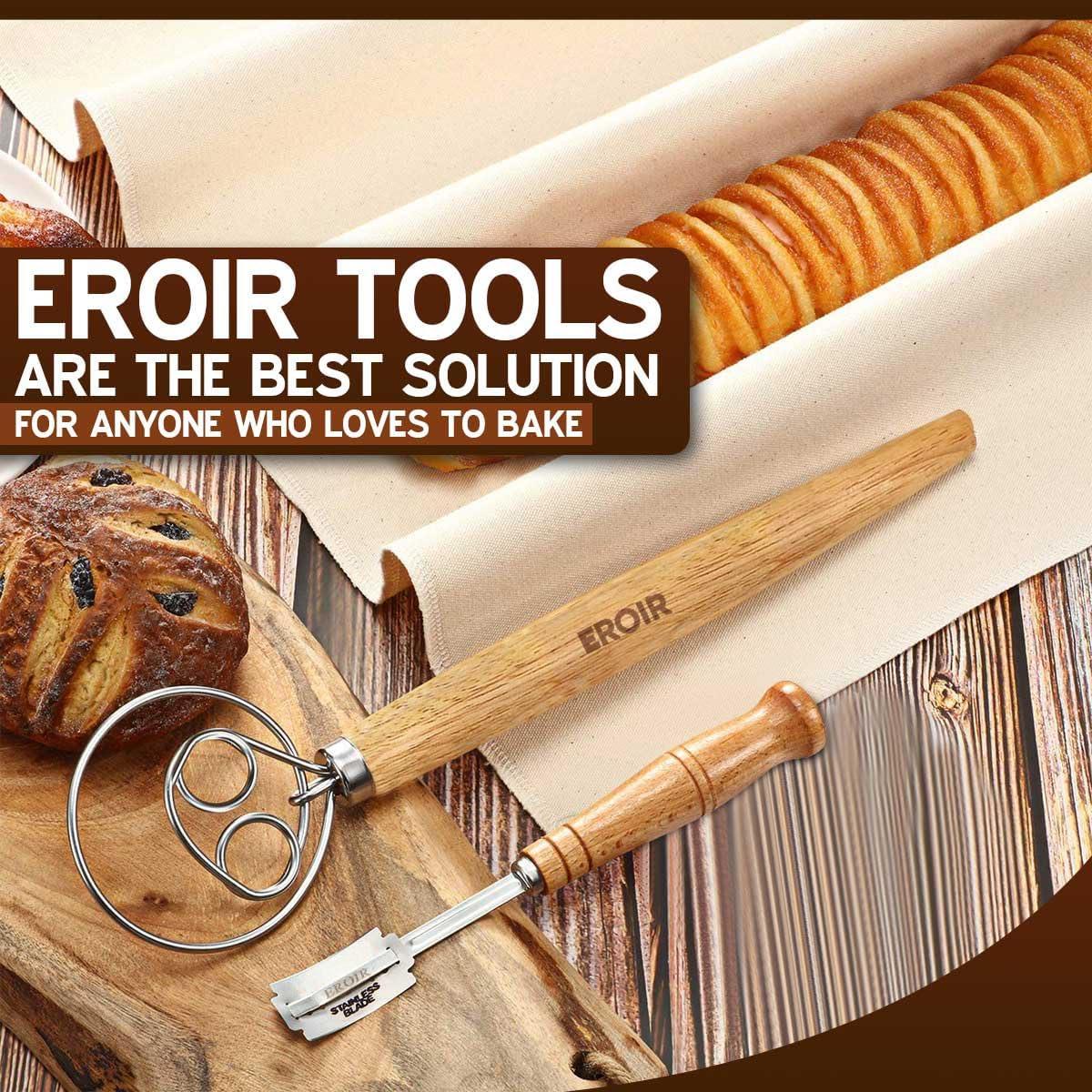 Batidor de Masa Danés EROIR 33 cm + Cuchilla 10 Cuchillas