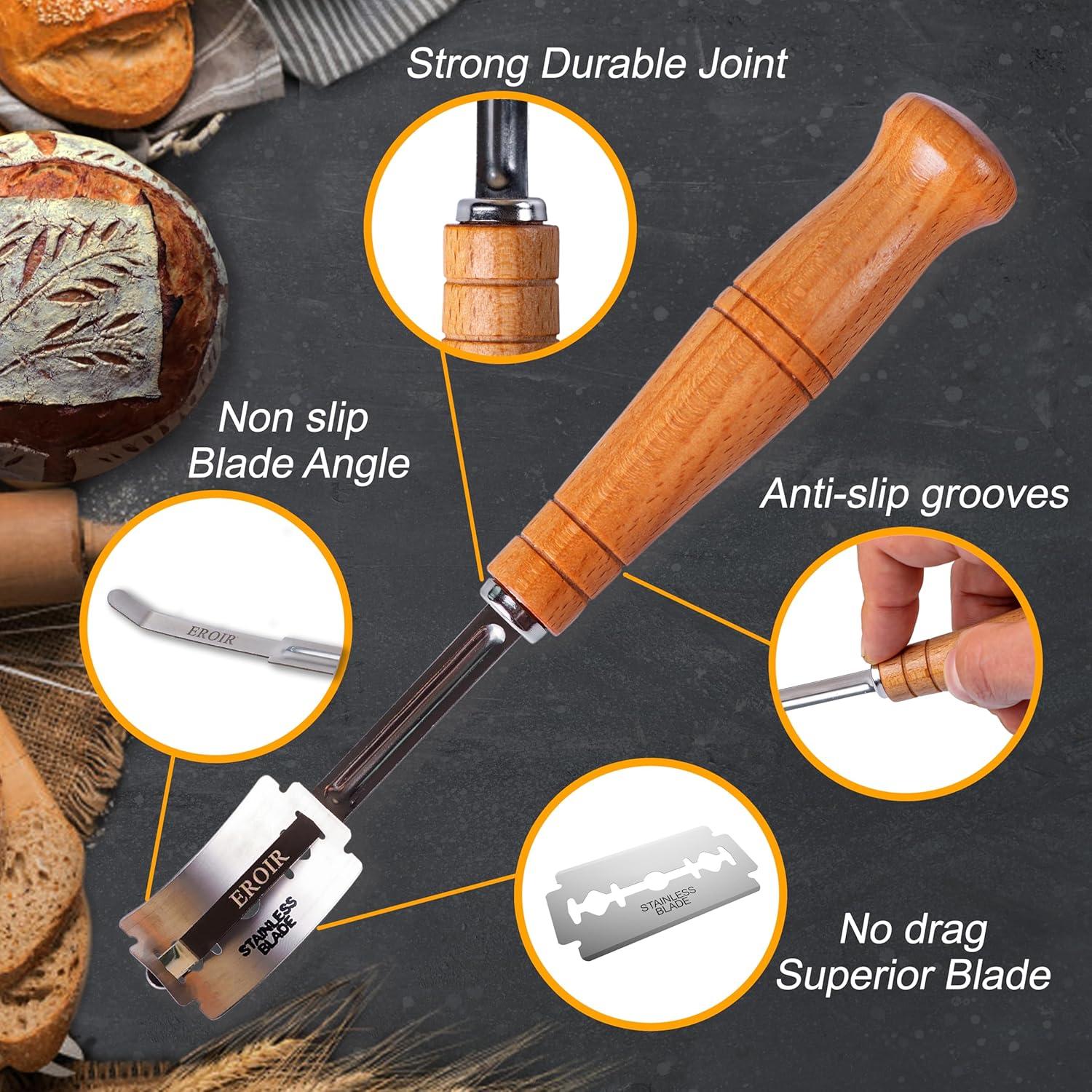 Batidor de Masa Danés EROIR 33 cm + Cuchilla 10 Cuchillas