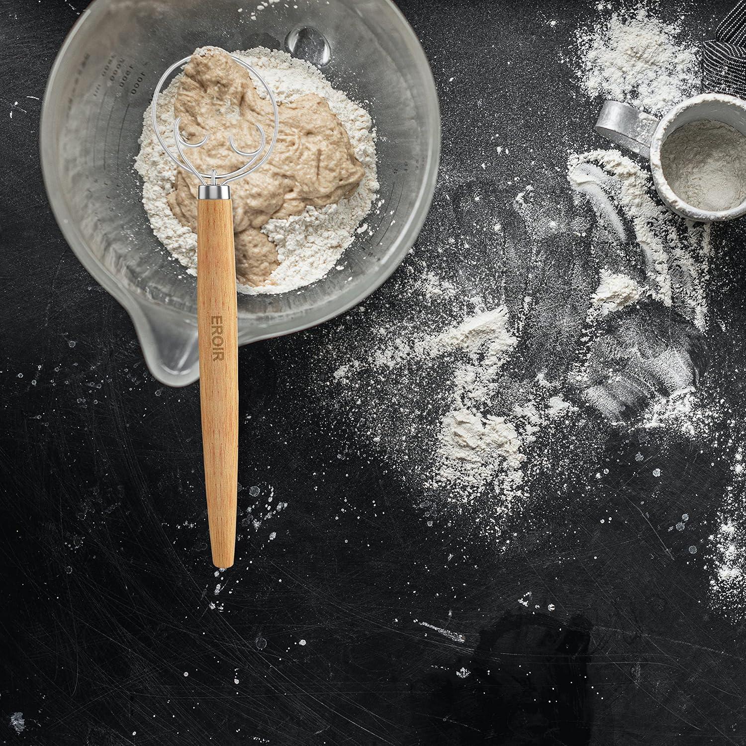 Batidor de Masa Danés EROIR 33 cm + Cuchilla 10 Cuchillas