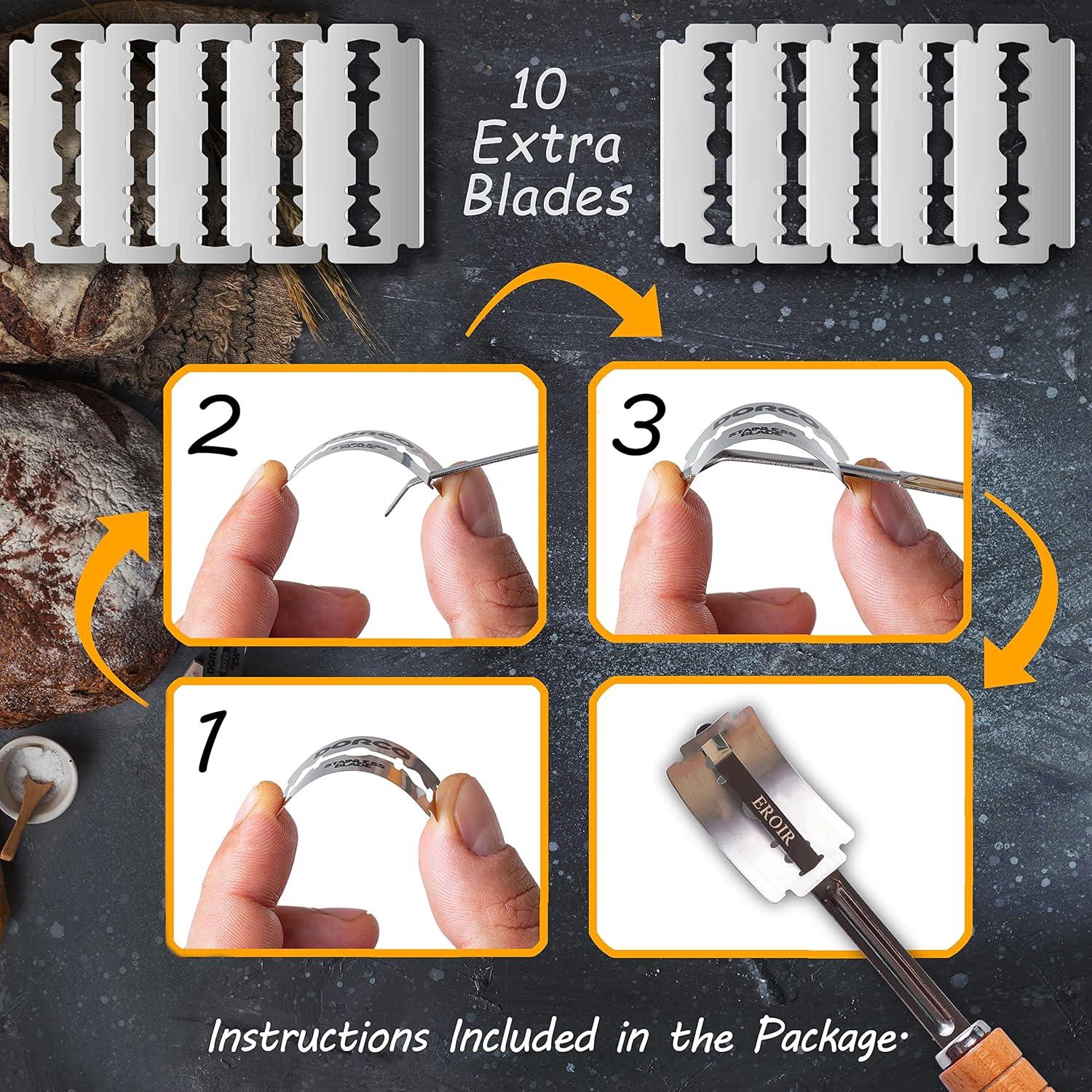 Batidor de Masa Danés EROIR 33 cm + Cuchilla 10 Cuchillas