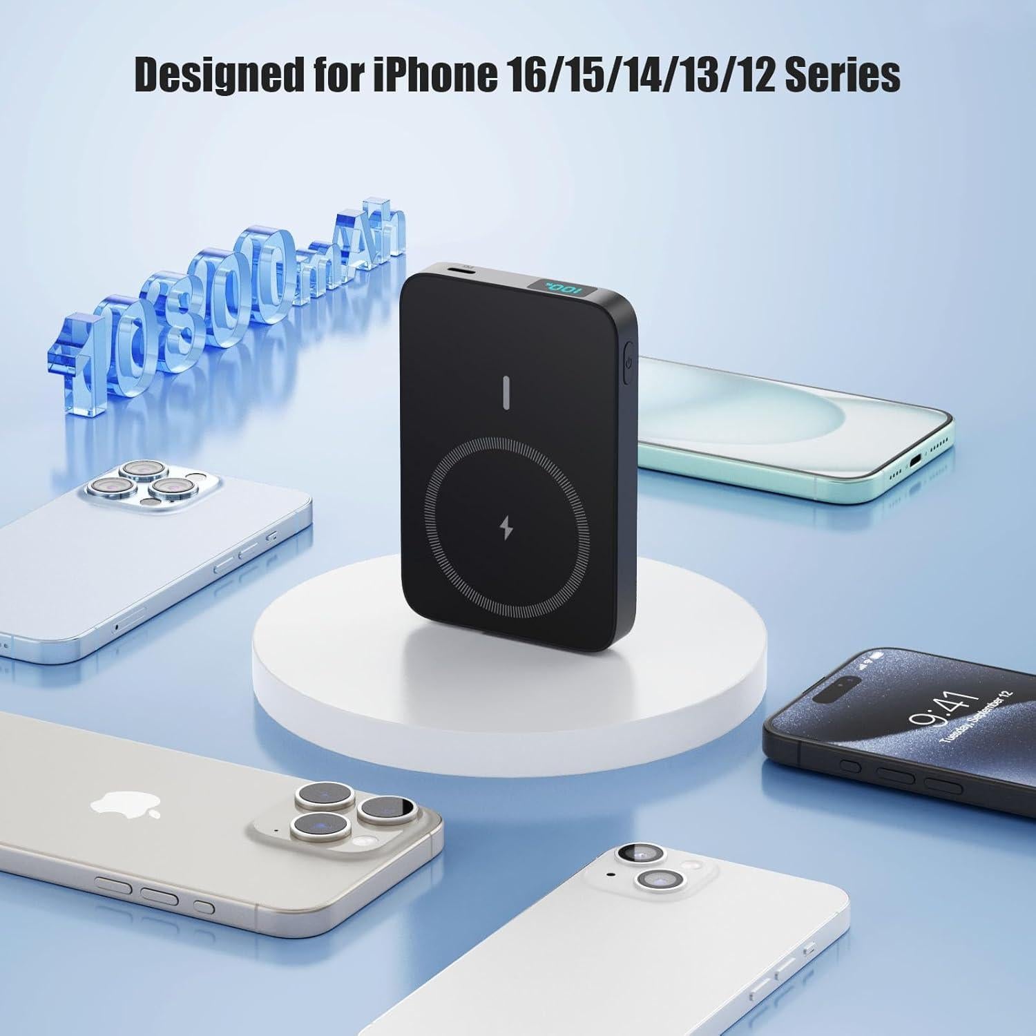 Cargador Portátil Magnético 10800mAh LanLuk USB-C 25W