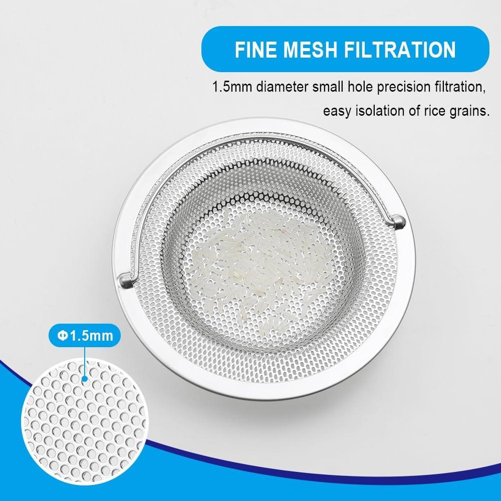 Colador de Fregadero de Acero Inoxidable Haodex 11 cm