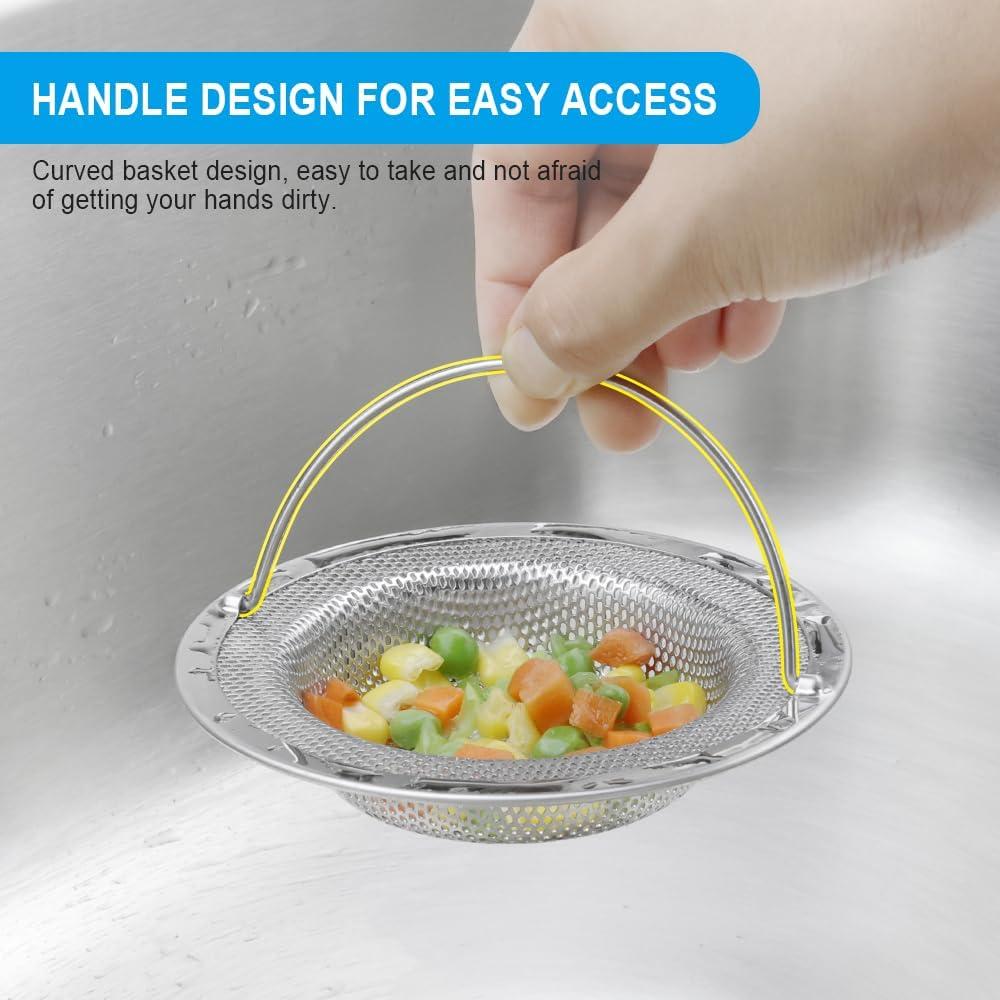 Colador de Fregadero de Acero Inoxidable Haodex 11 cm