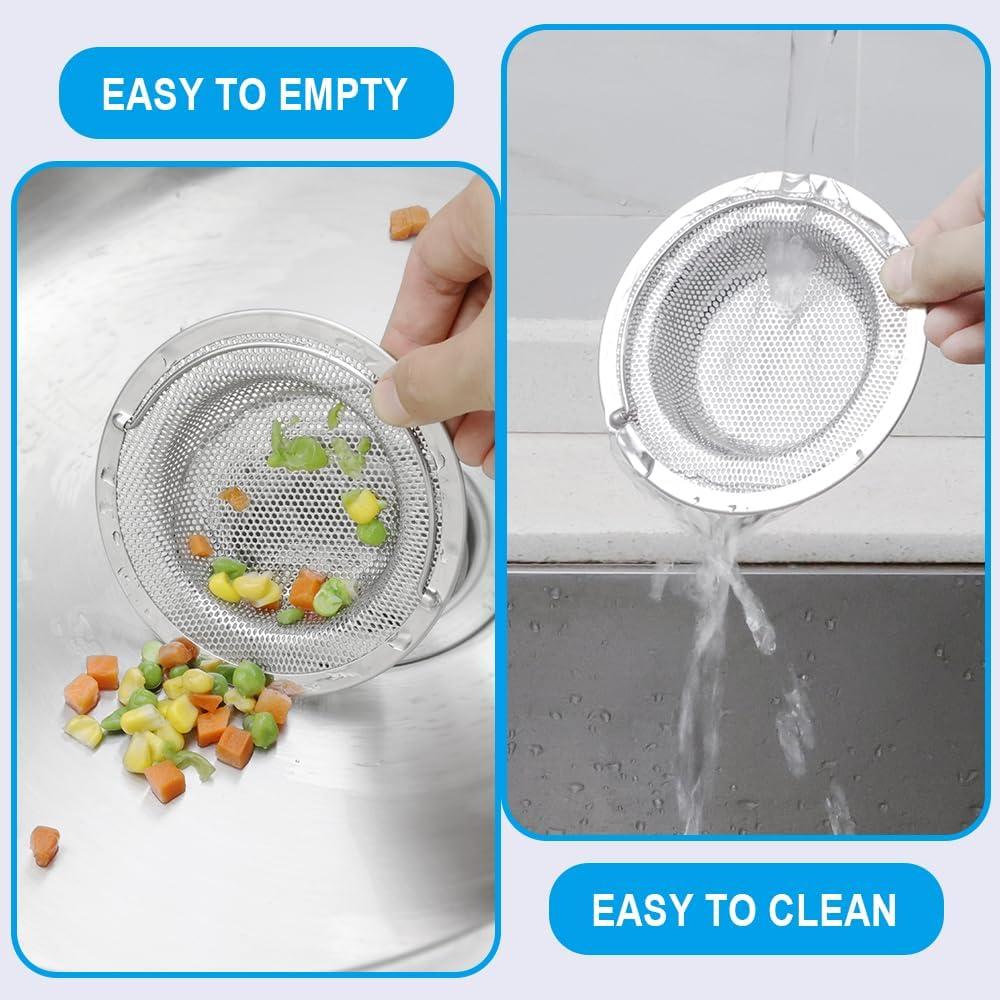 Colador de Fregadero de Acero Inoxidable Haodex 11 cm