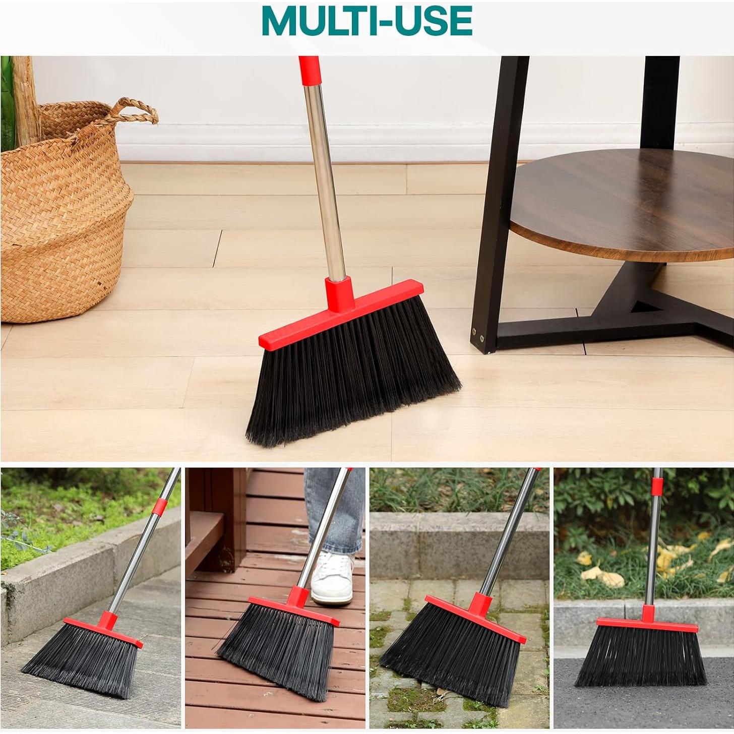 Escoba Exterior PBHEPJ con Mango de Acero Inoxidable 147 cm