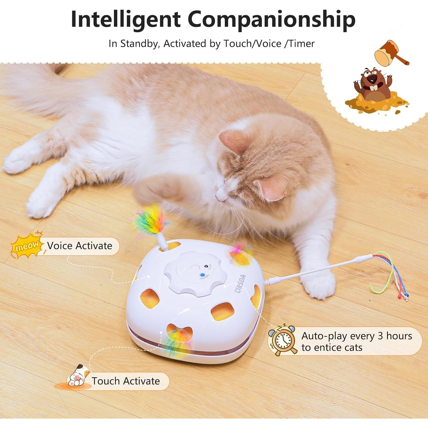 Juguete Interactivo para Gatos ORSDA T65W 4 en 1 Recargable