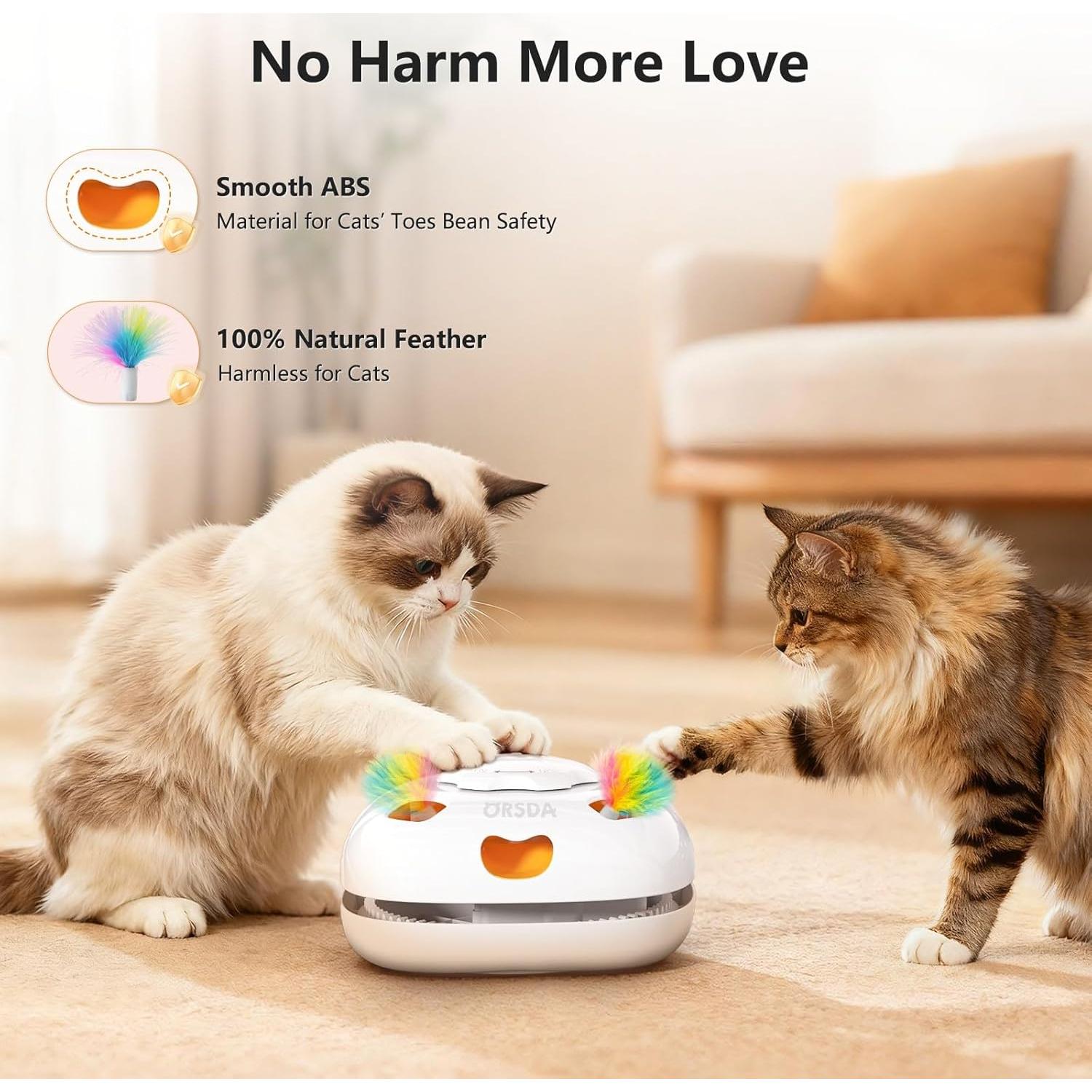 Juguete Interactivo para Gatos ORSDA T65W 4 en 1 Recargable