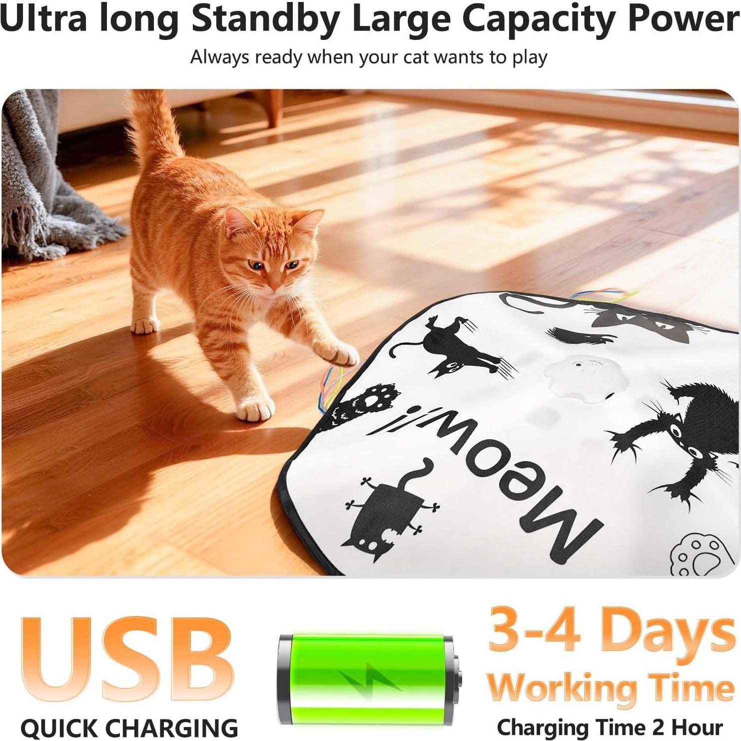 Juguete Interactivo para Gatos ORSDA T65W 4 en 1 Recargable