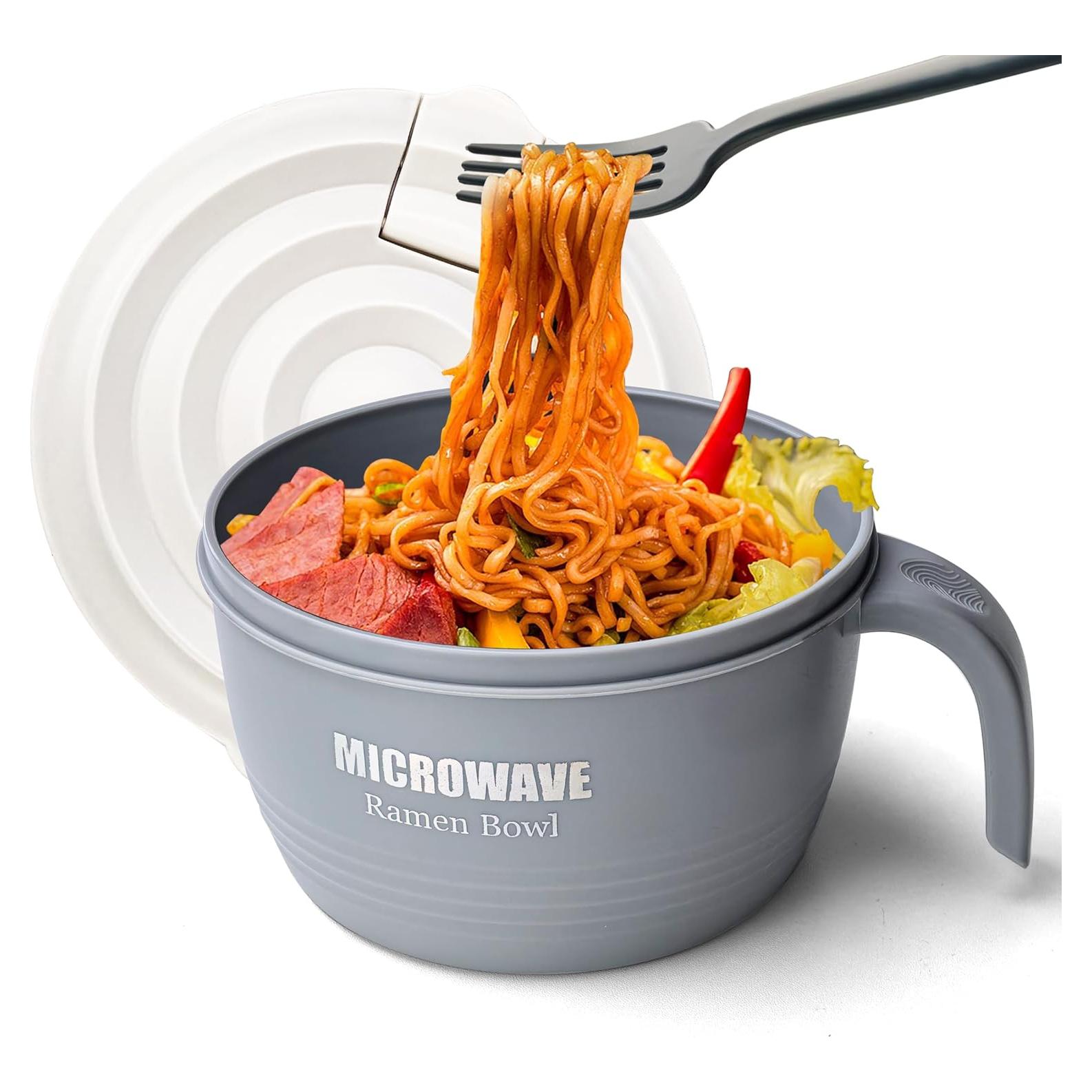 Tazón Cocinador de Ramen Layron 1.3L Libre de BPA Microondas