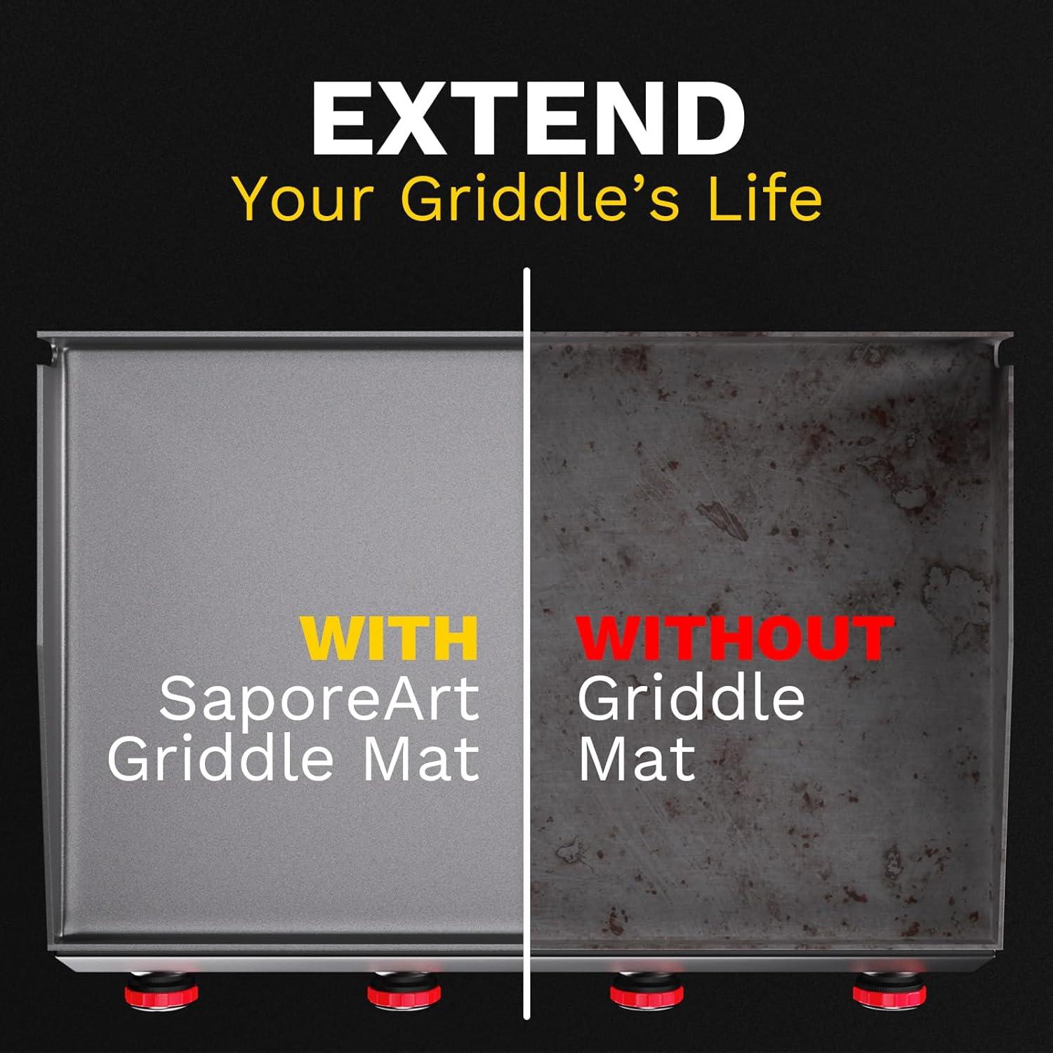 Cubierta de Silicona Premium SaporeArt 71 cm para Parrilla Blackstone