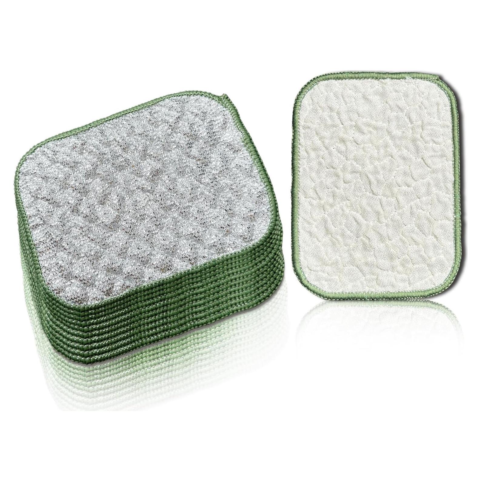 Paño de Limpieza Reutilizable FELXIESS 10 Piezas Verde