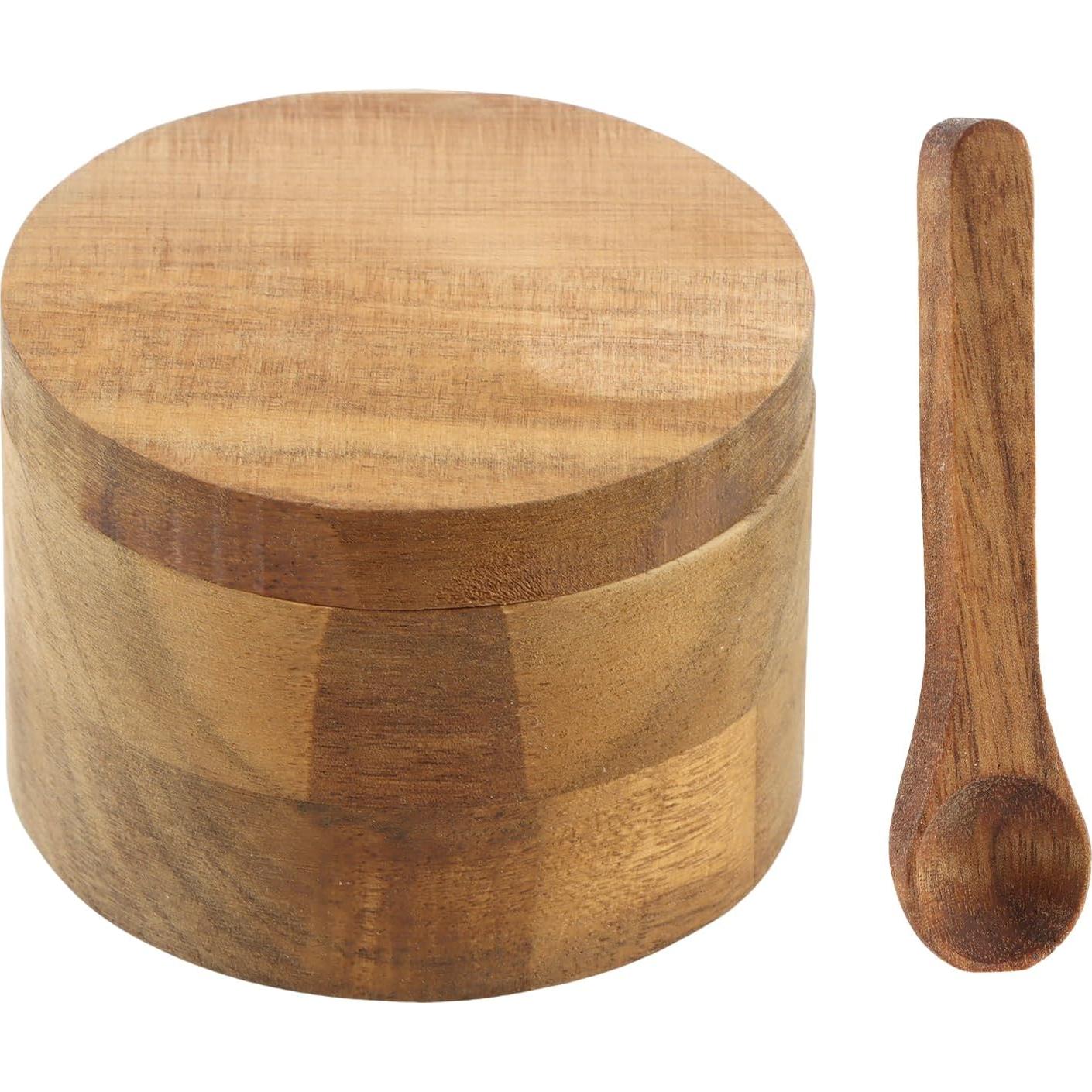 Tazón de Sal y Pimienta Velarionna de Madera de Acacia S