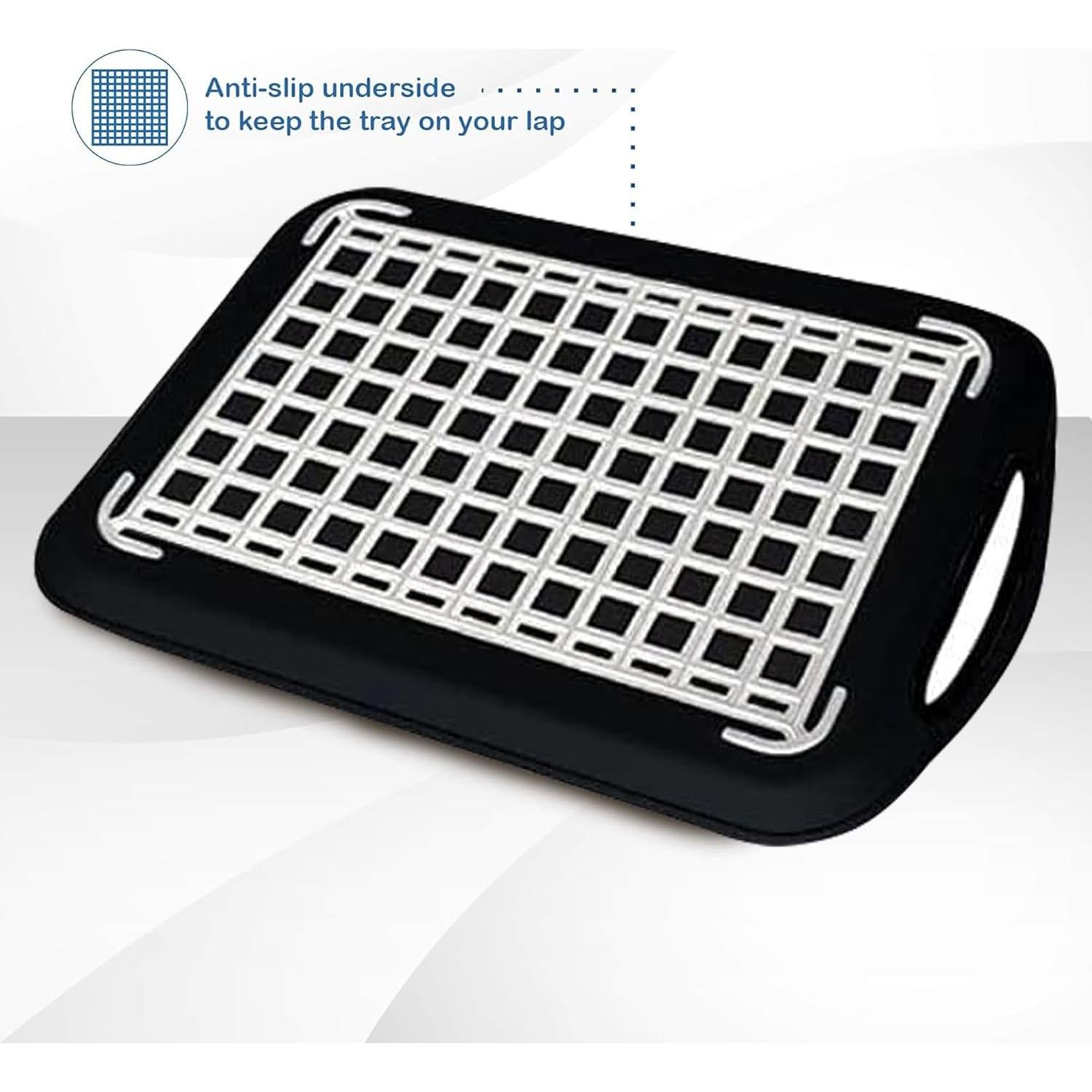 Bandejas de Servicio Antideslizantes Volila - Paquete de 2 - Negro