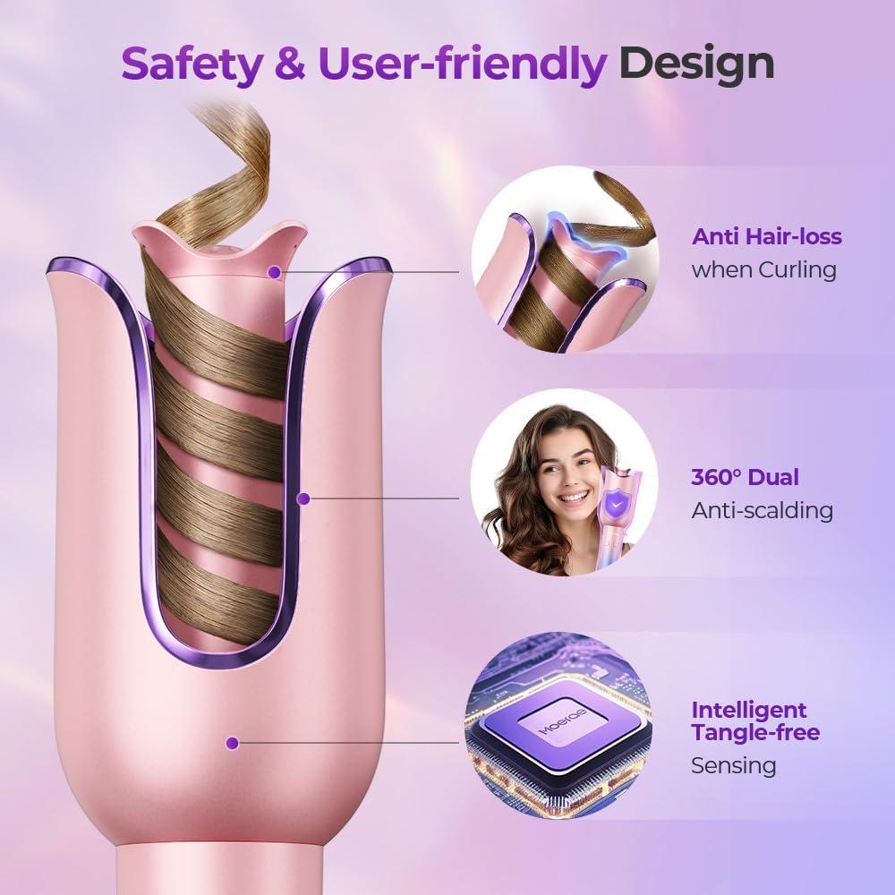 Rizador Automático Moerae 1" (2.54 cm) 3 Temperaturas Antienredos