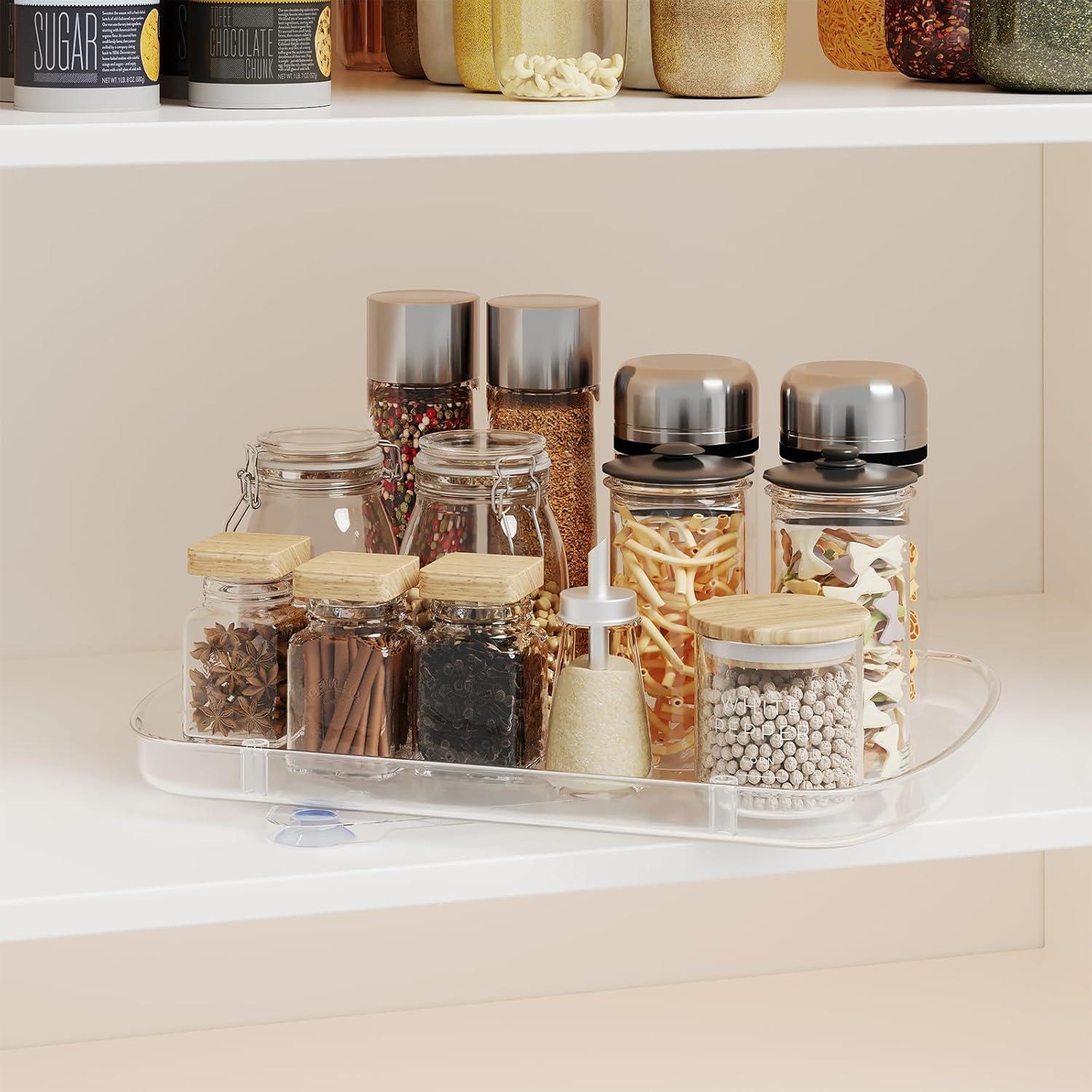 Organizador Lazy Susan HIYOHIYO 34.8x25.9cm para Refrigerador